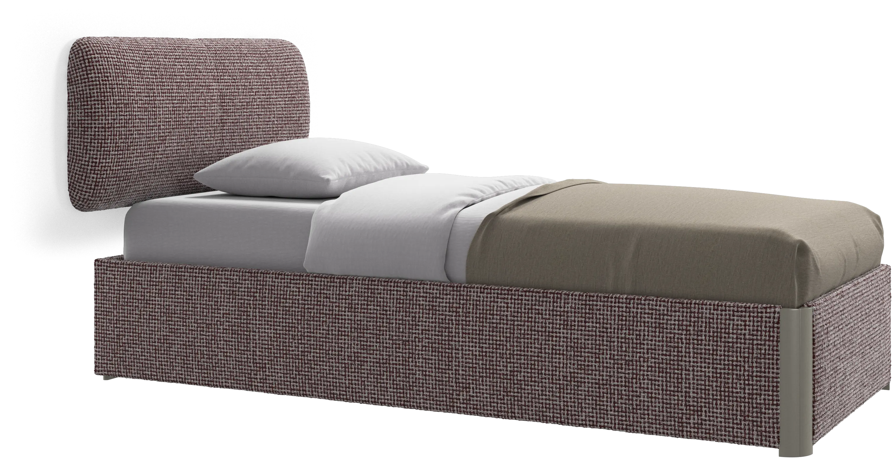 Element bed, wall-mounted headboard, with slats, excl. mattress