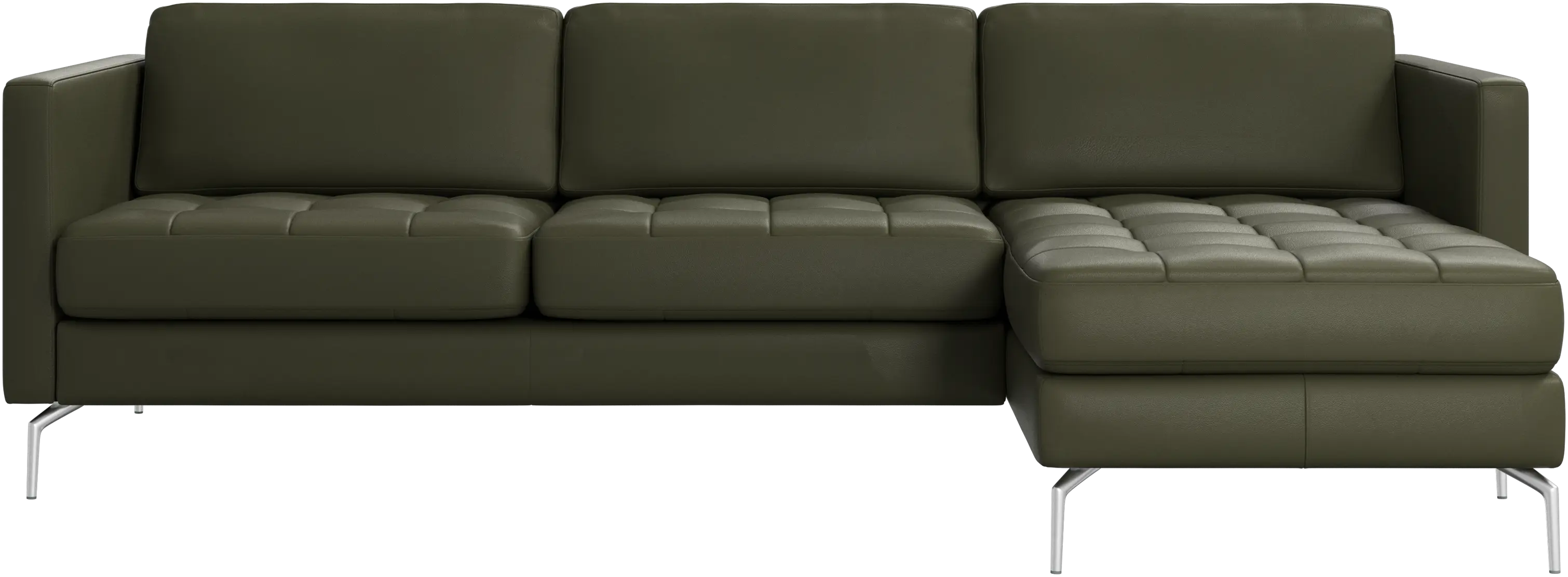Osaka sofa with resting unit, tufted seat