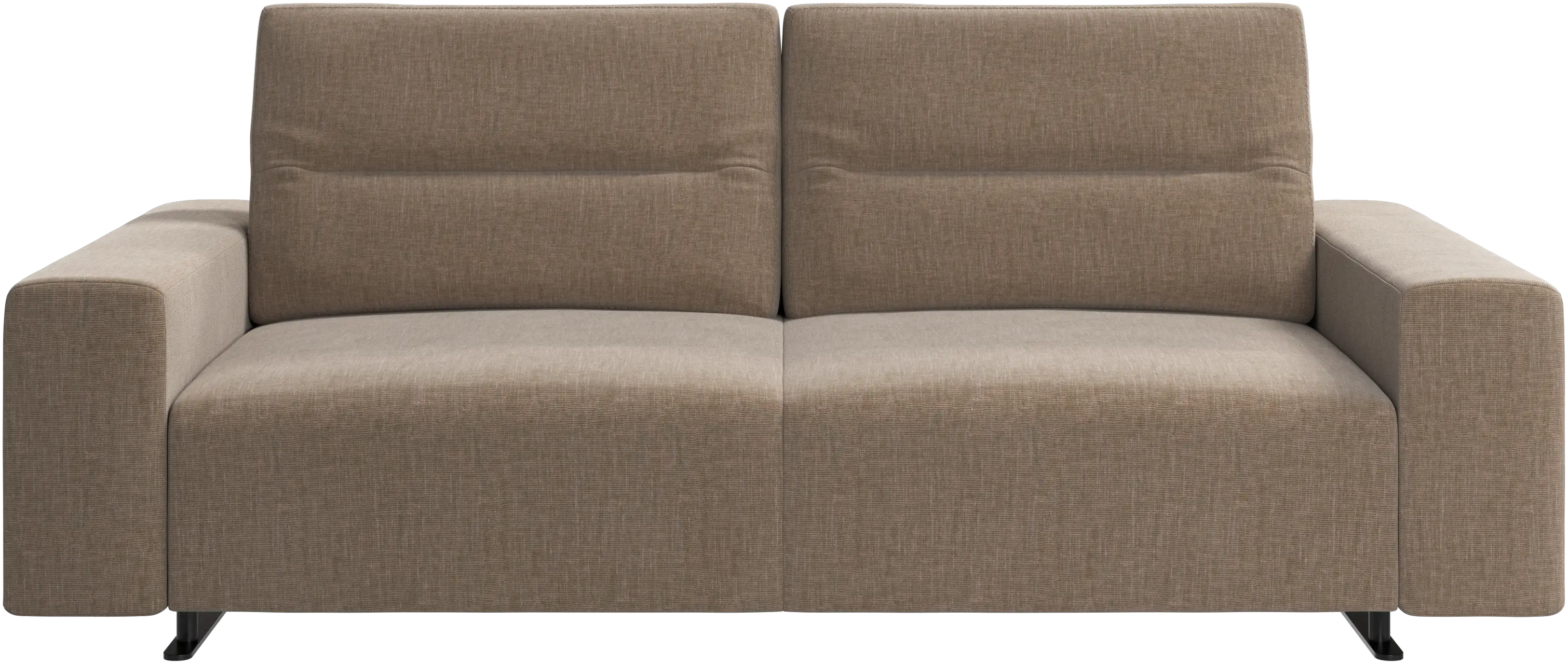 Canapé Hampton avec dossier ajustable et espace de rangement côté droit