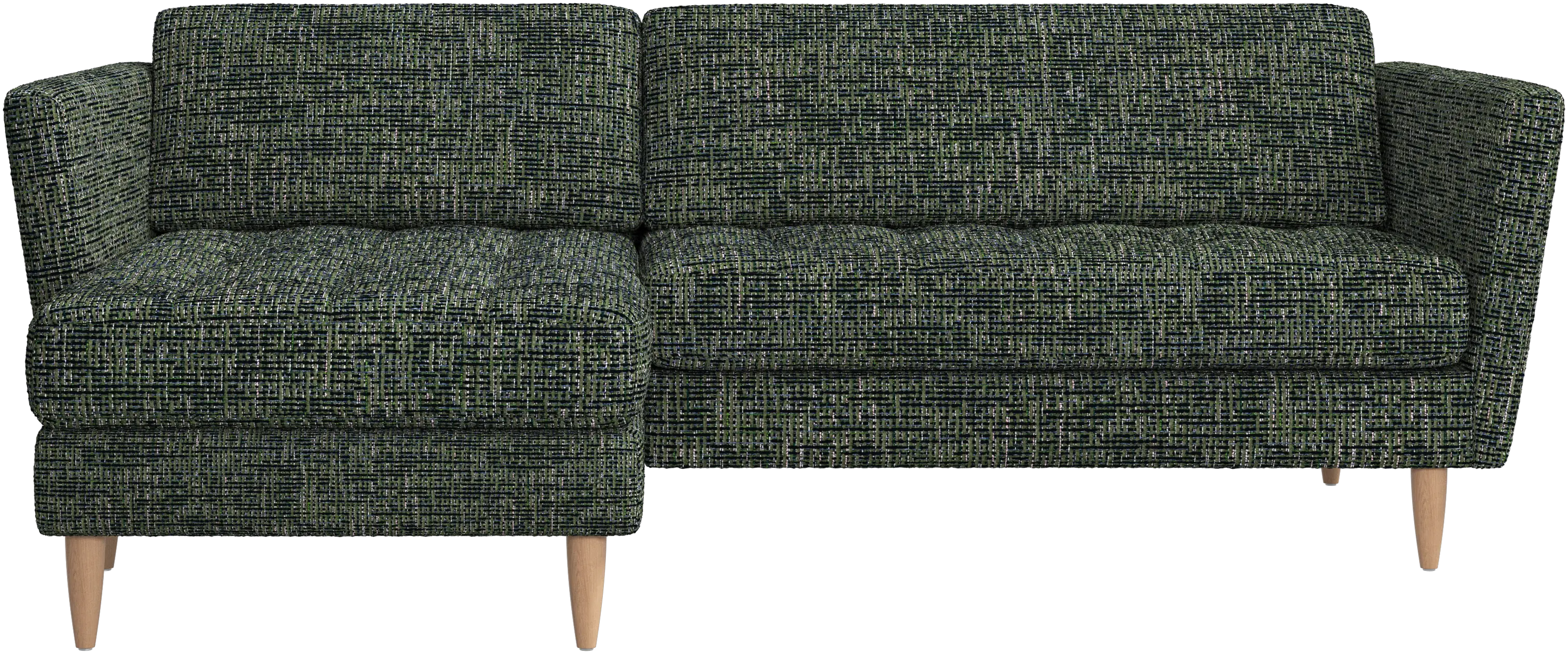 Osaka sofa with resting unit, tufted seat