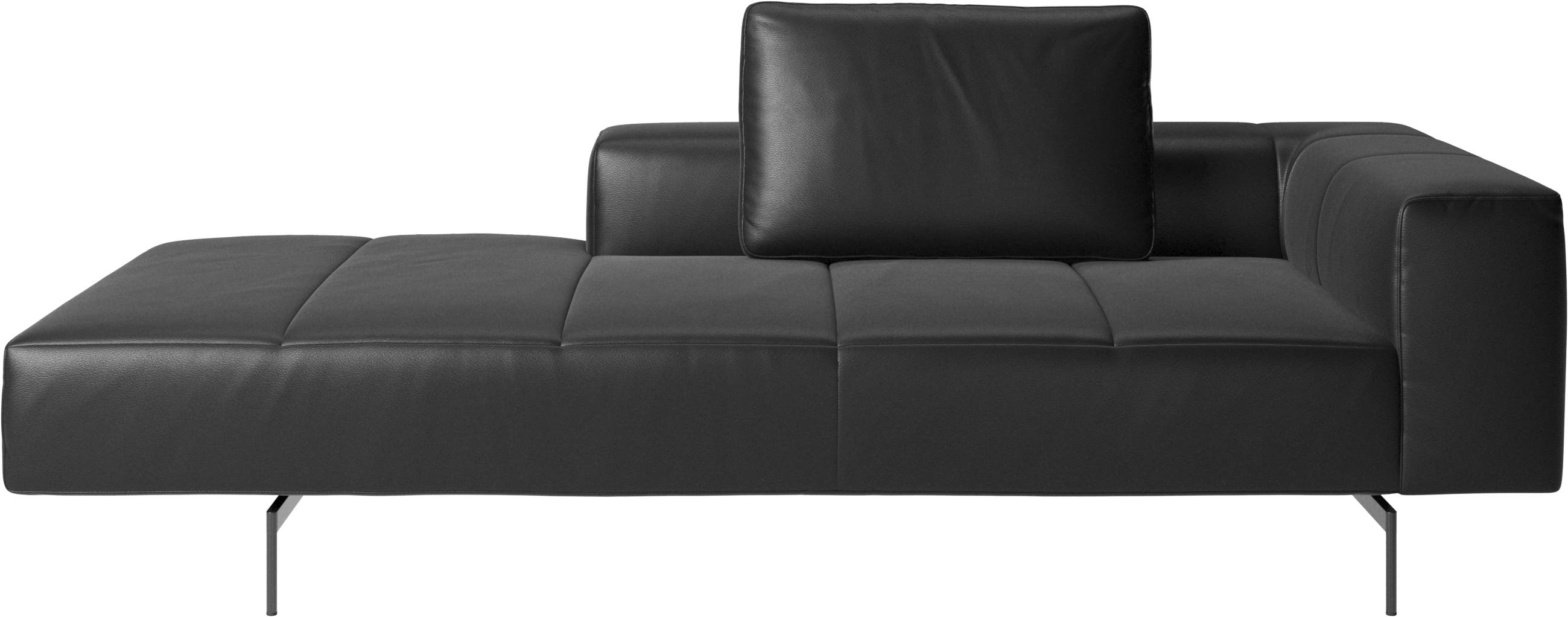 Amsterdam Iounging module for sofa, armrest right, open end left