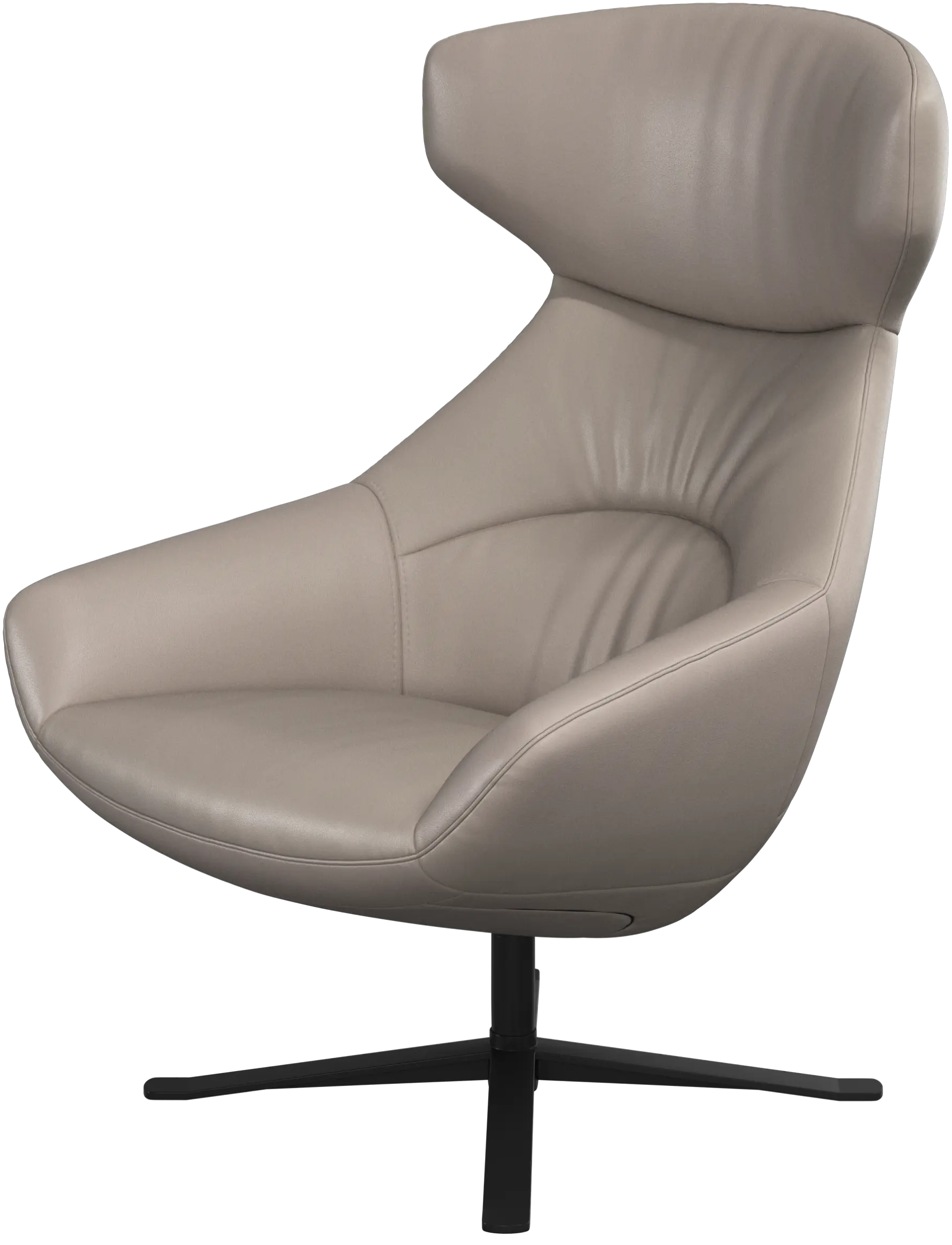 Porto chair with reclining back function and swivel base
