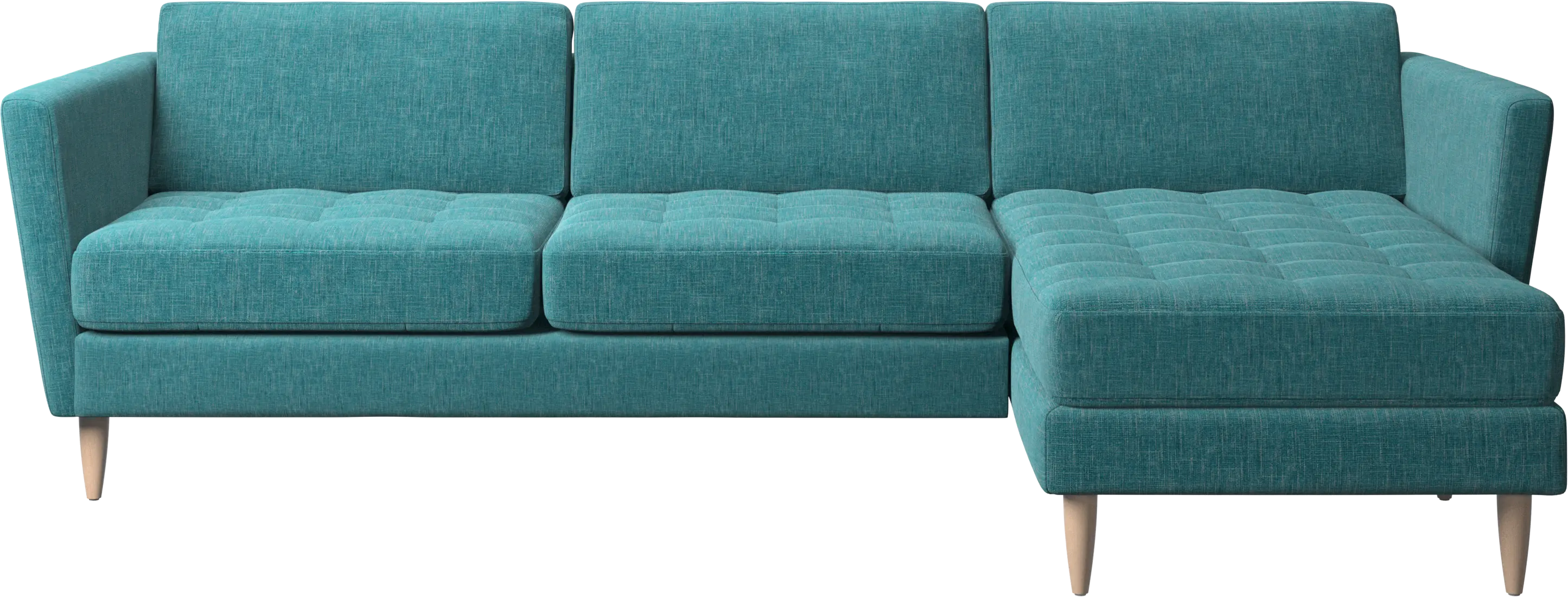 Osaka sofa with resting unit, tufted seat