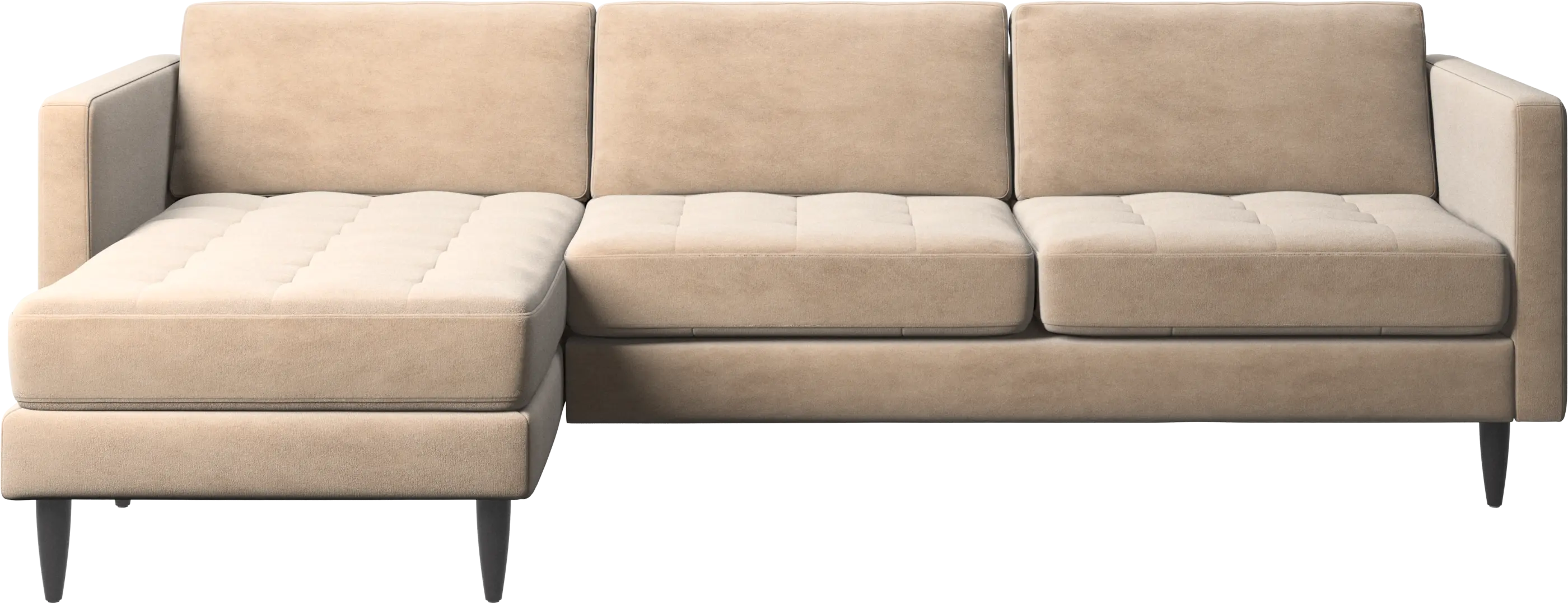 Osaka sofa with resting unit, tufted seat