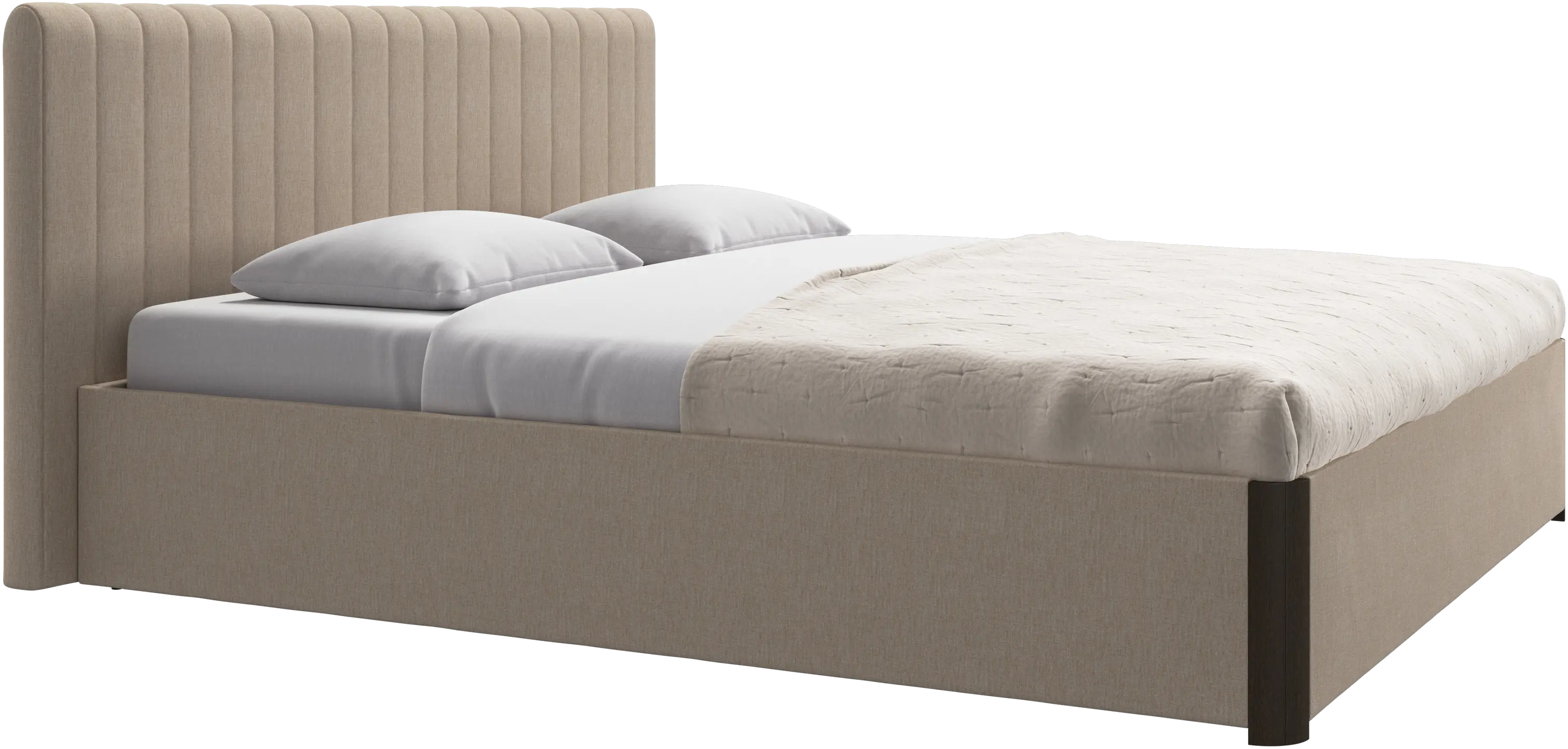 Element bed, bed-mounted headboard, with slats, excl. mattress