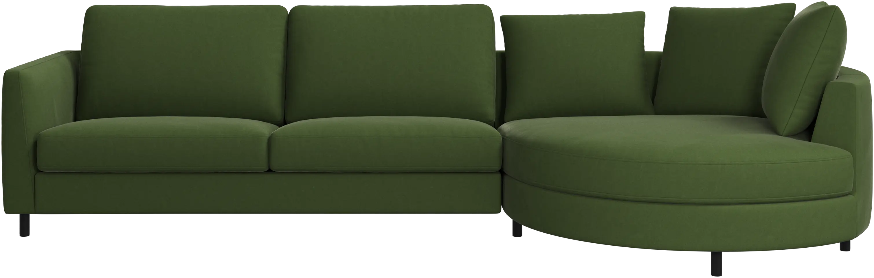 Sofá Indivi com chaise longue à direita