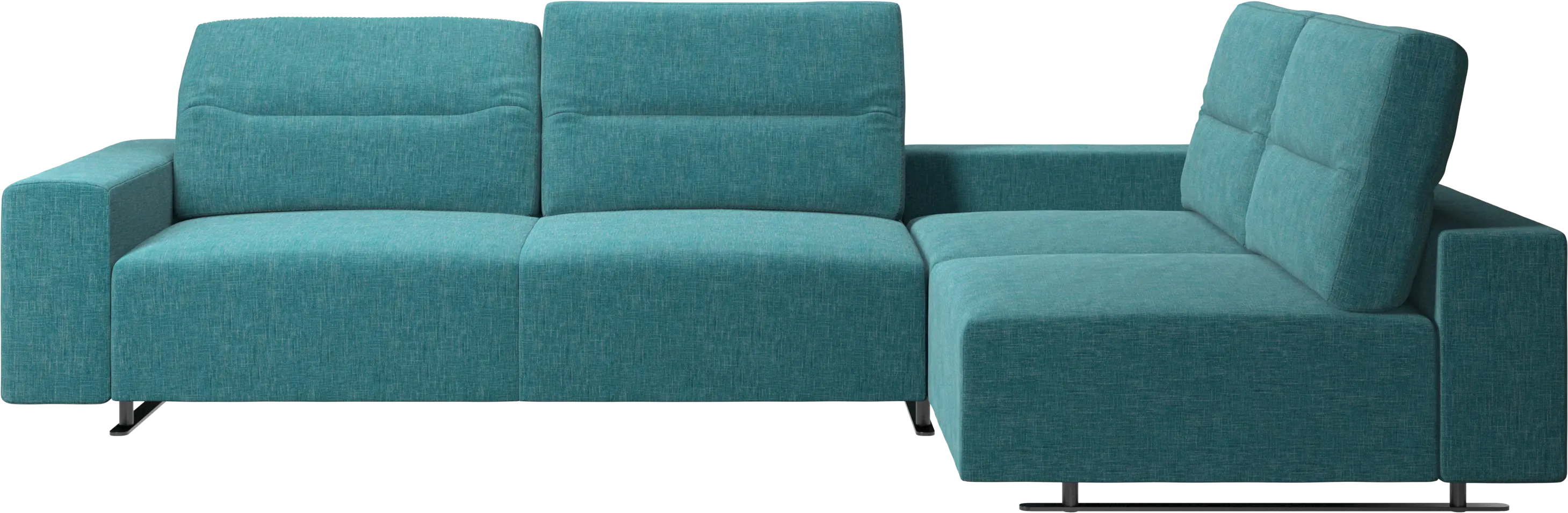 Hampton hjørnesofa med justerbar ryg og opbevaring i venstre side