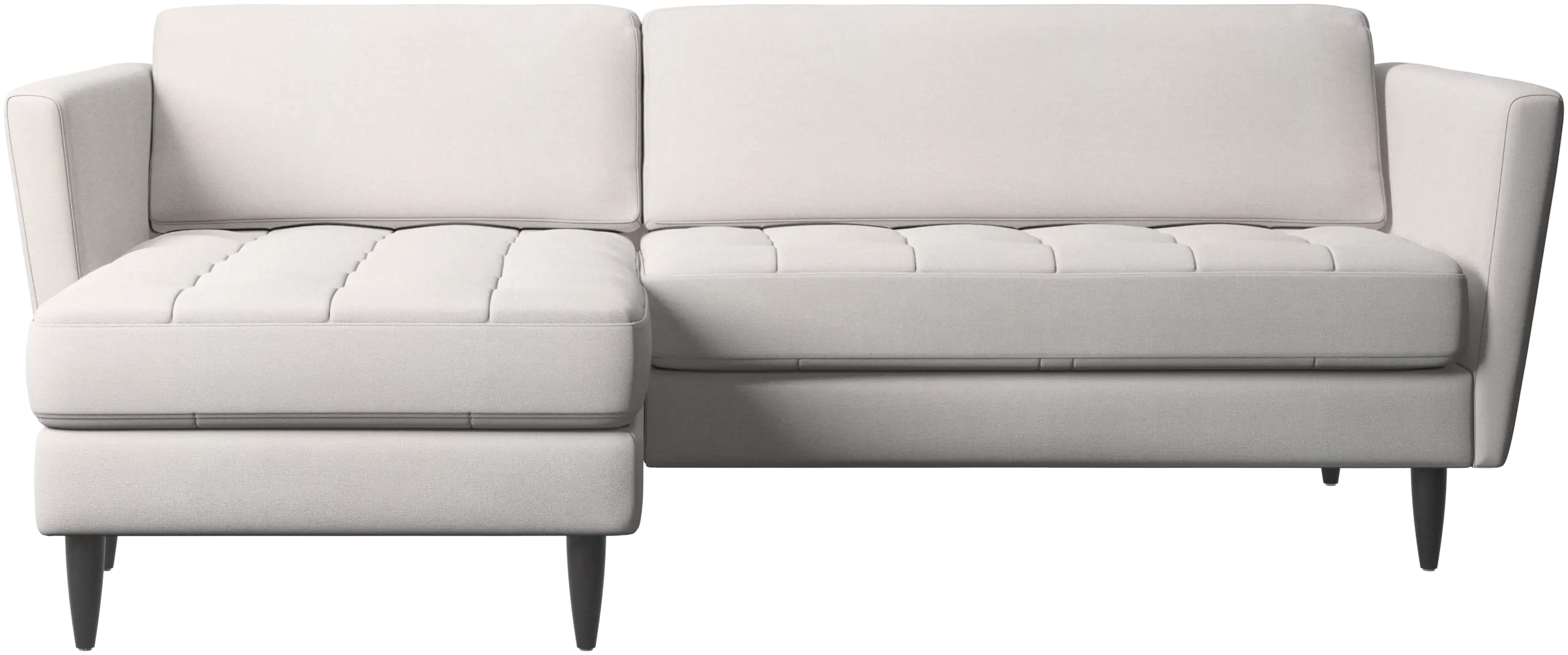 Osaka sofa with resting unit, tufted seat