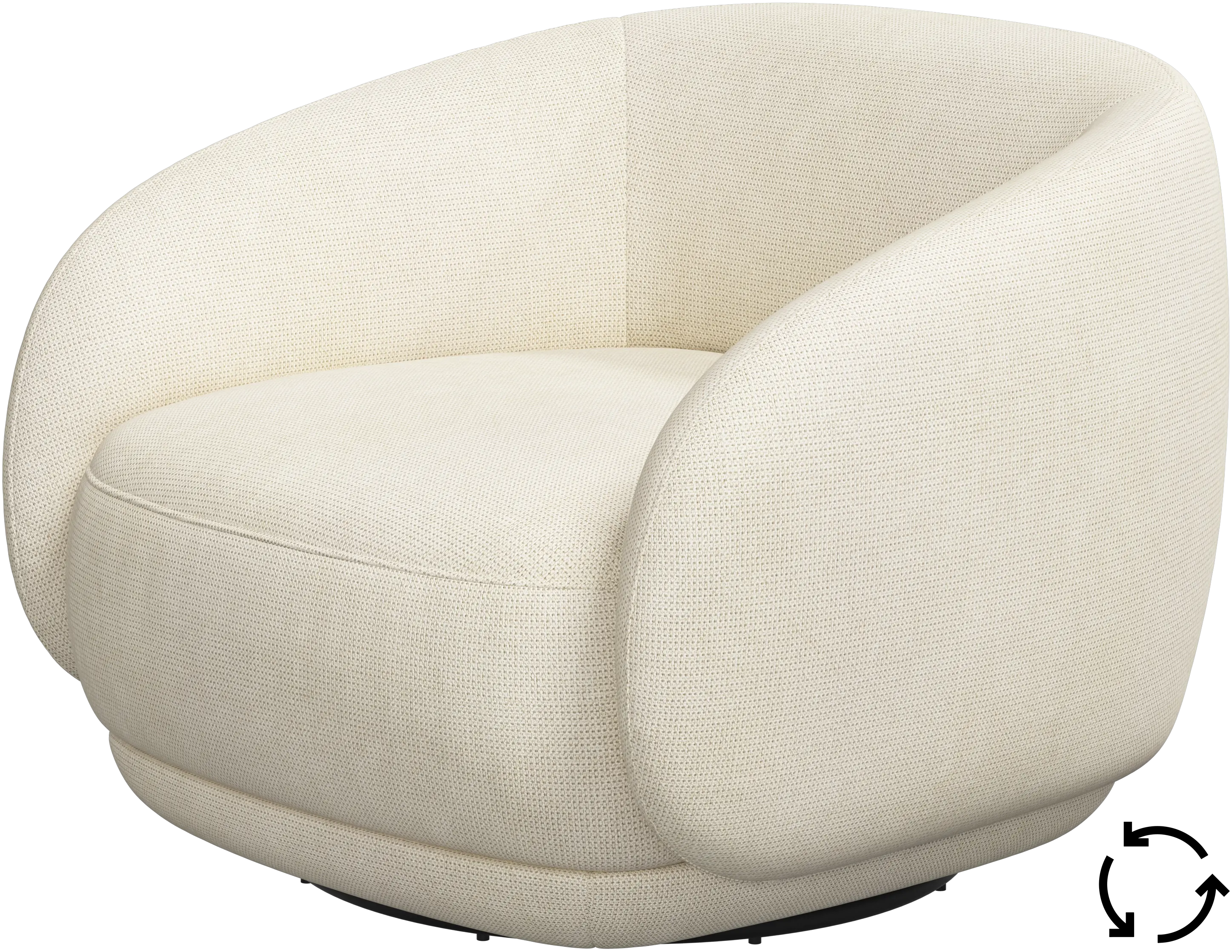 Bolzano armchair with swivel function