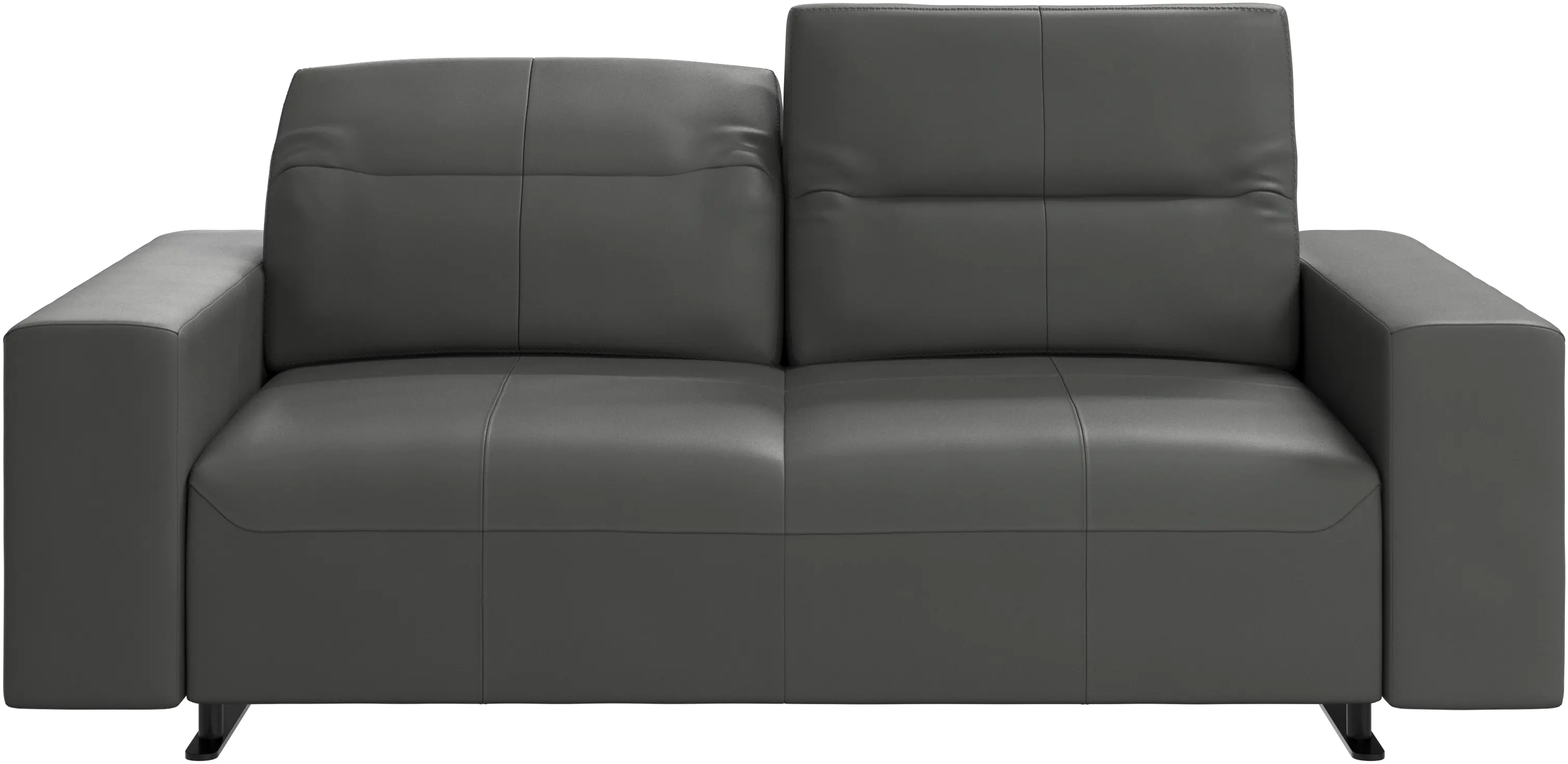 Hampton sofa with adjustable back and storage on the right side