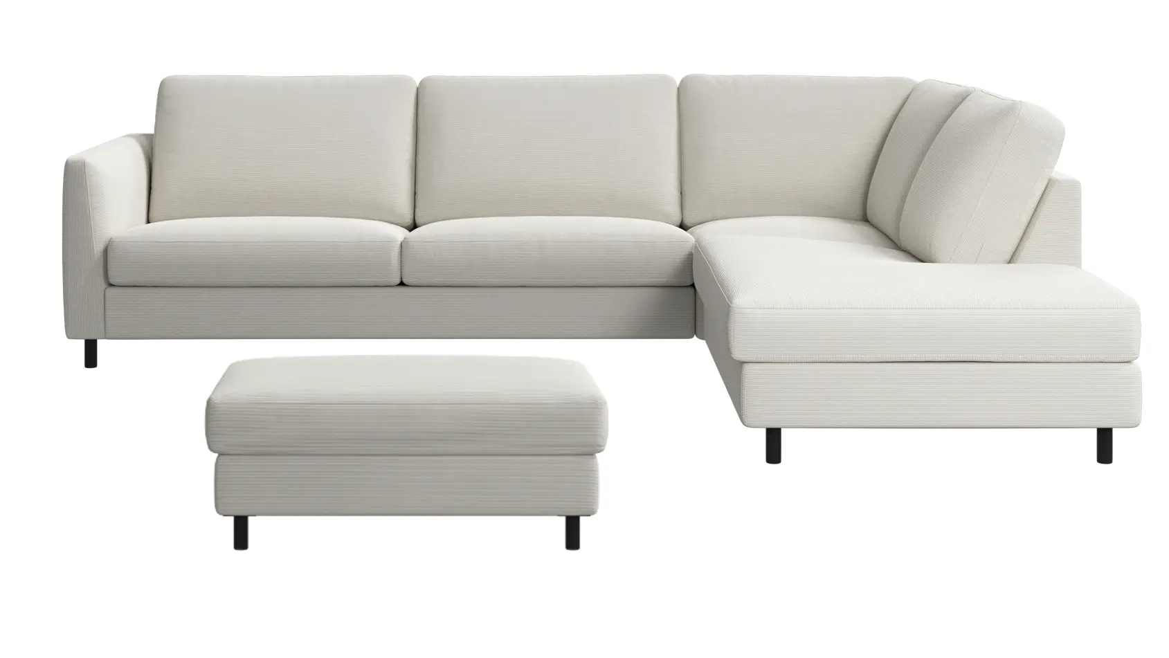 Sofas INDIVI Sofa mit Hocker (25 % Preisvorteil) - Sofa: 267 x 201 x 80 cm / Hocker 96 x 66 x 43 cm