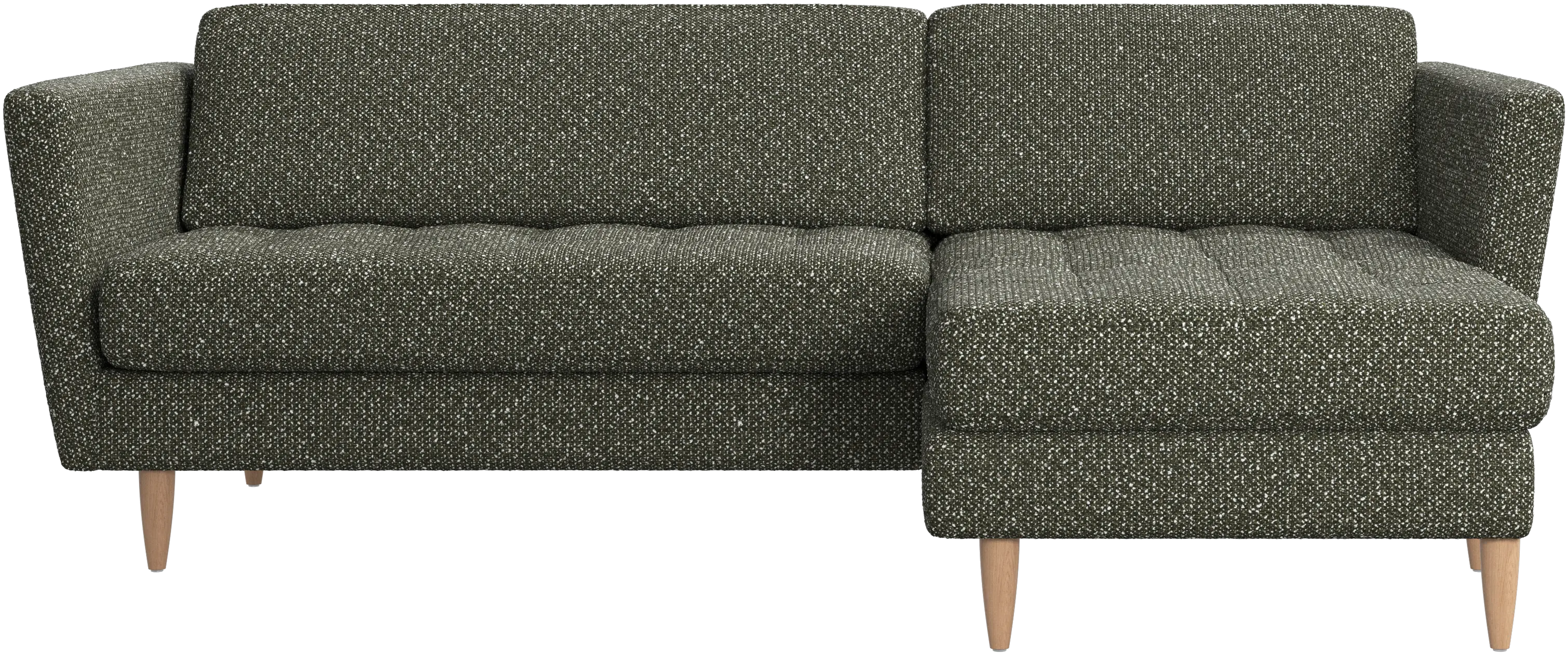 Osaka sofa with resting unit, tufted seat