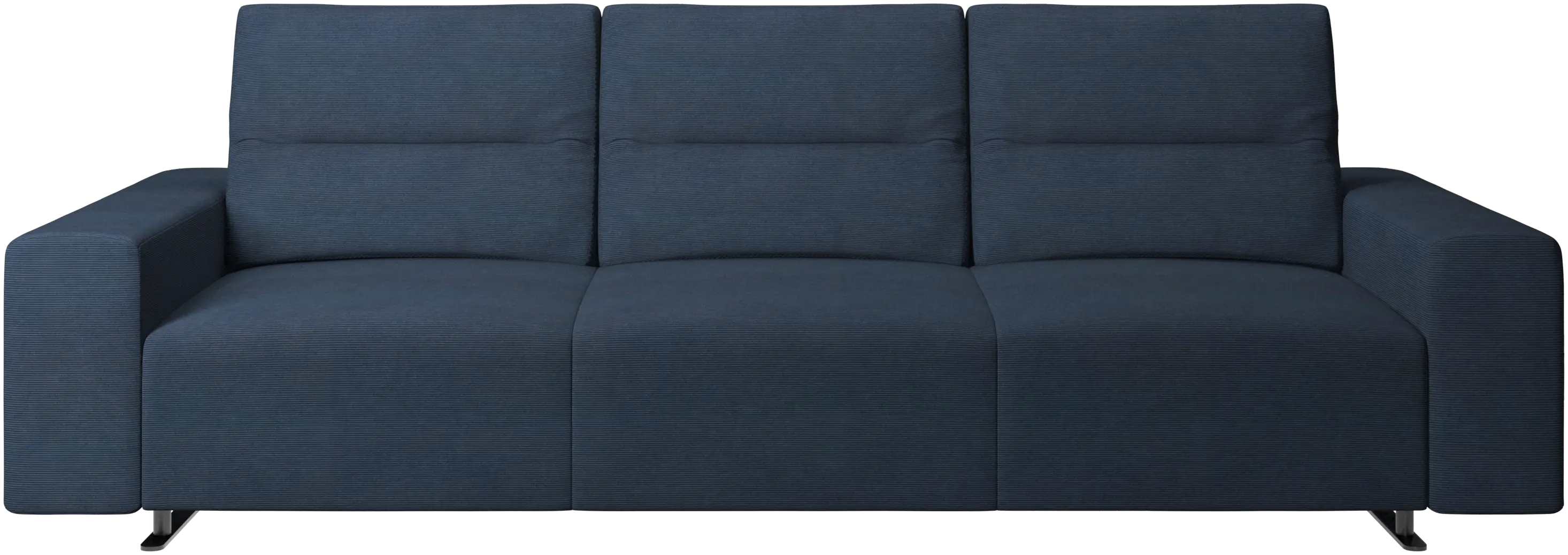 Hampton sofa with adjustable back and storage on the left side
