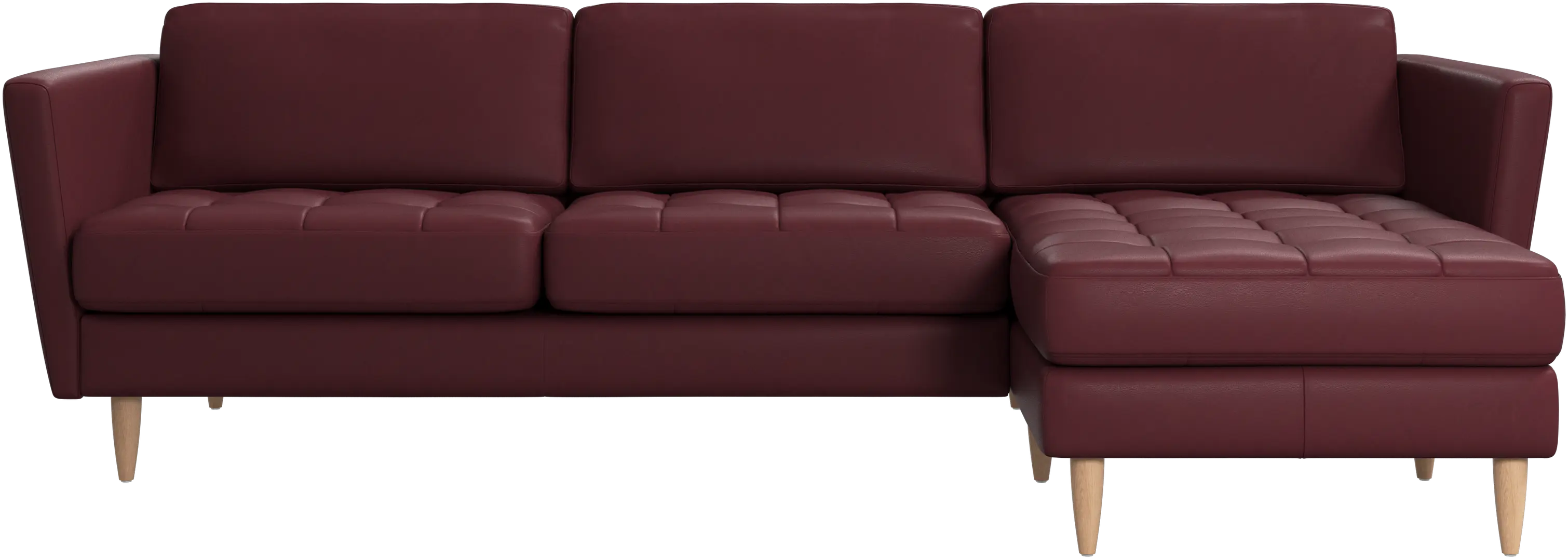 Osaka sofa with resting unit, tufted seat
