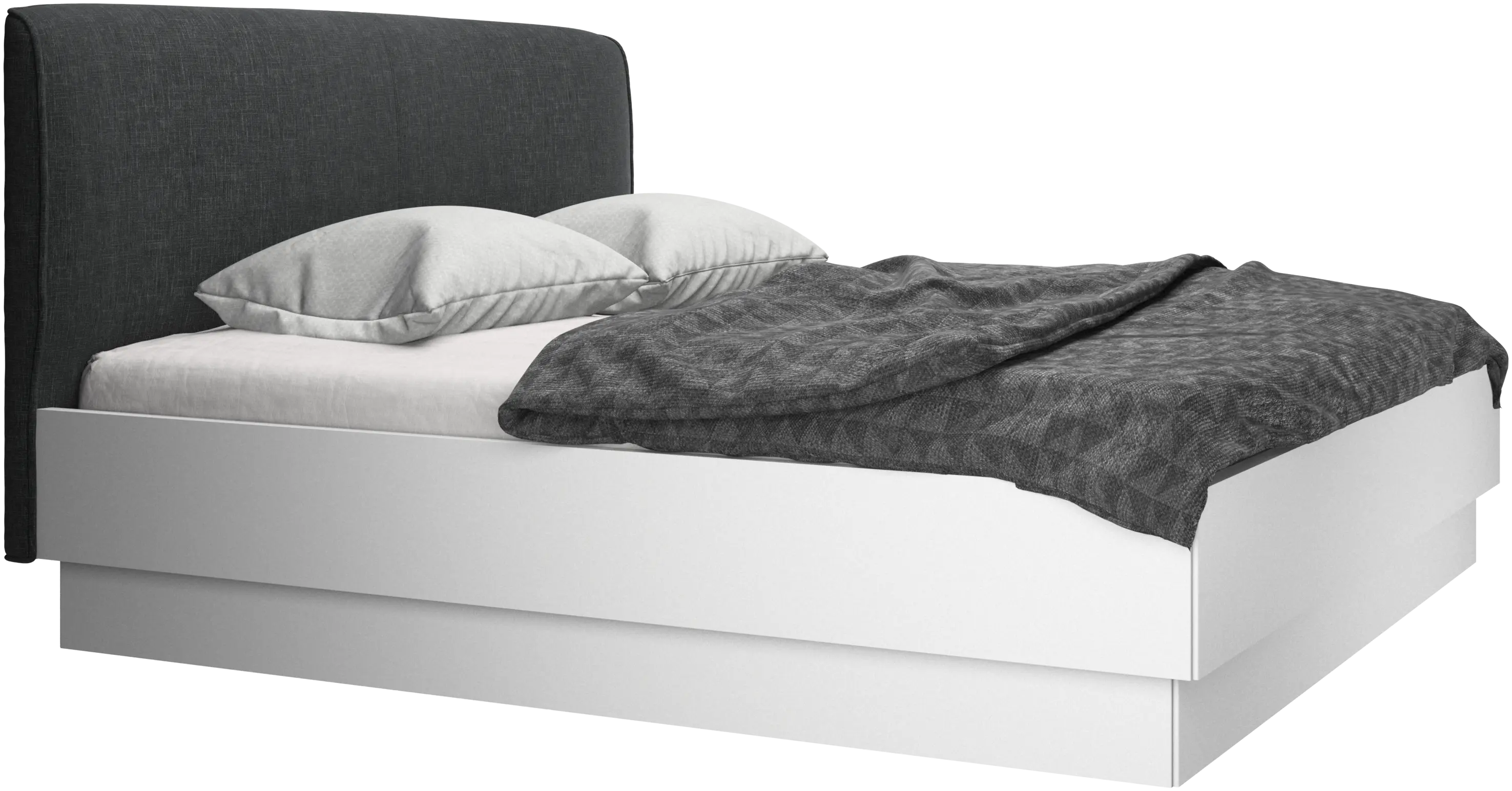 Houston, upholstered bed with storage