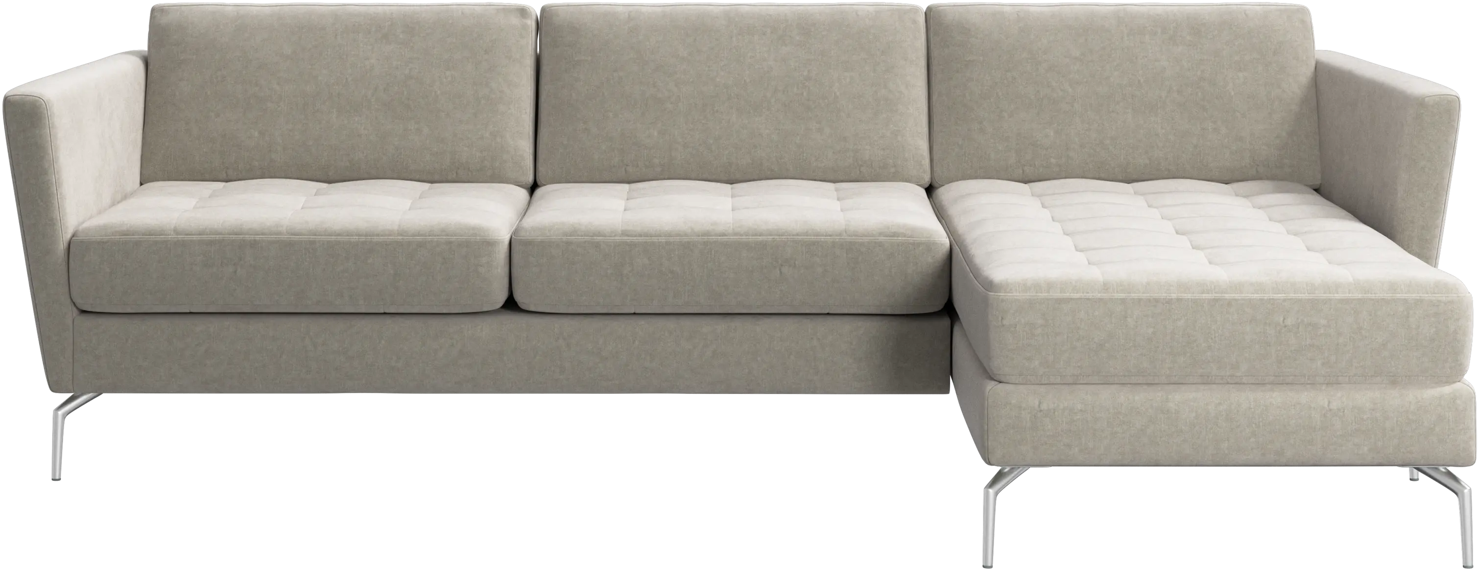 Osaka sofa with resting unit, tufted seat