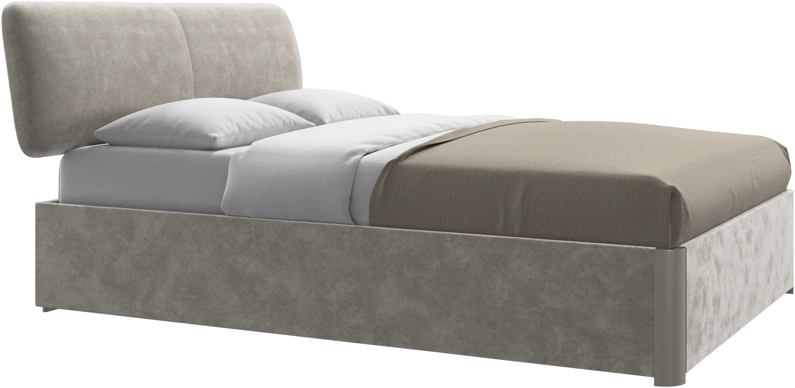 Element bed, bed-mounted headboard, with slats, excl. mattress