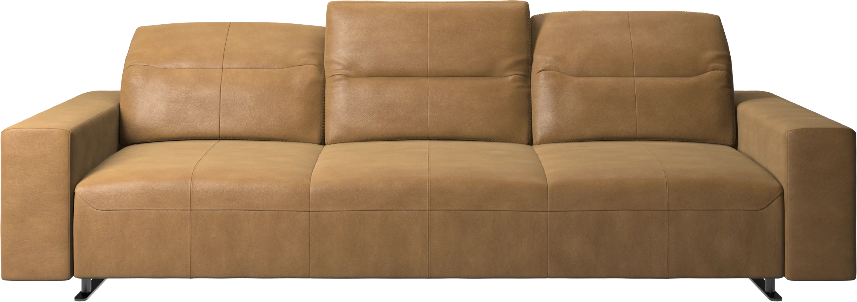 Hampton sofa with adjustable back and storage on the left side