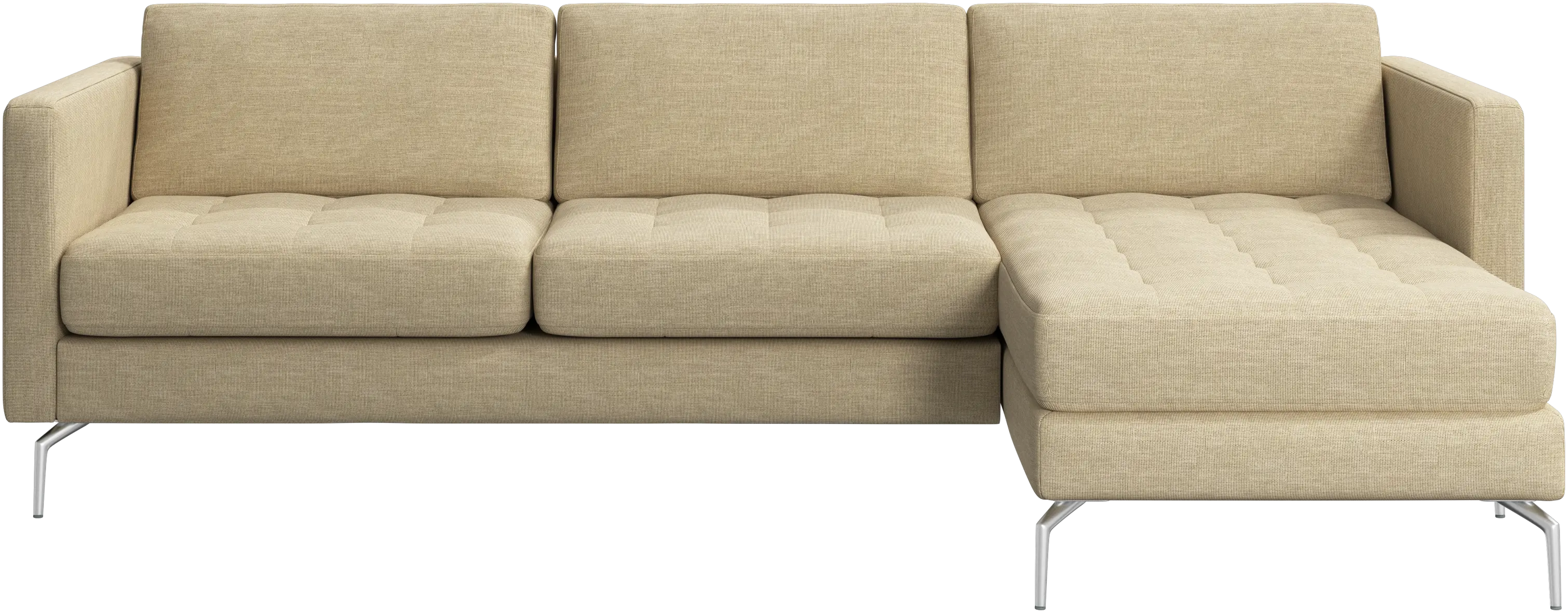 Osaka sofa with resting unit, tufted seat