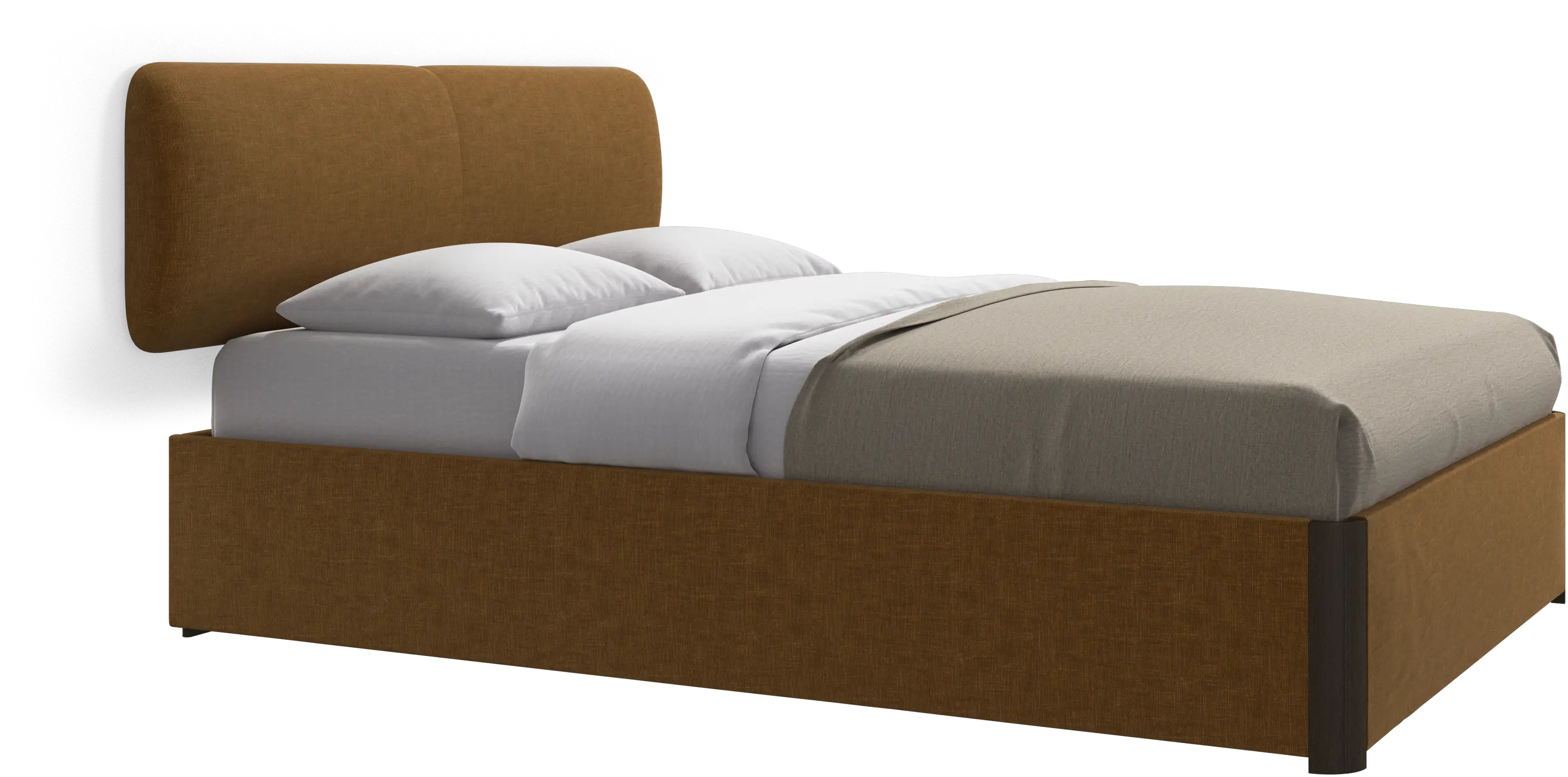 Element bed, wall-mounted headboard, with slats, excl. mattress