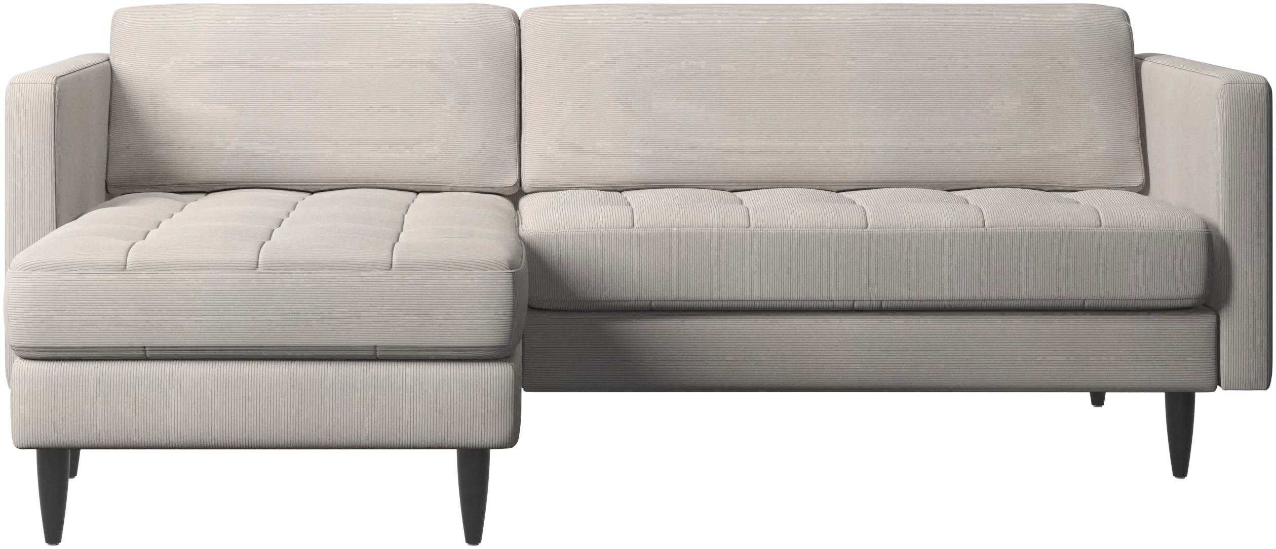 Osaka sofa with resting unit, tufted seat