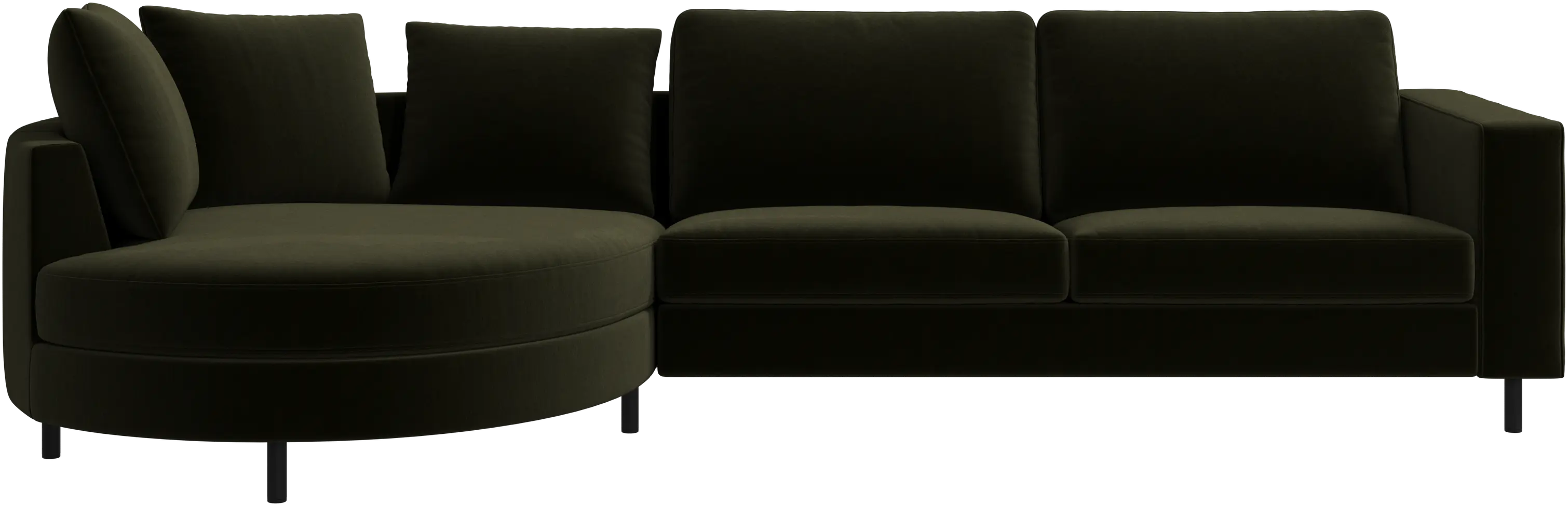 Indivi zitbank met chaise longue links