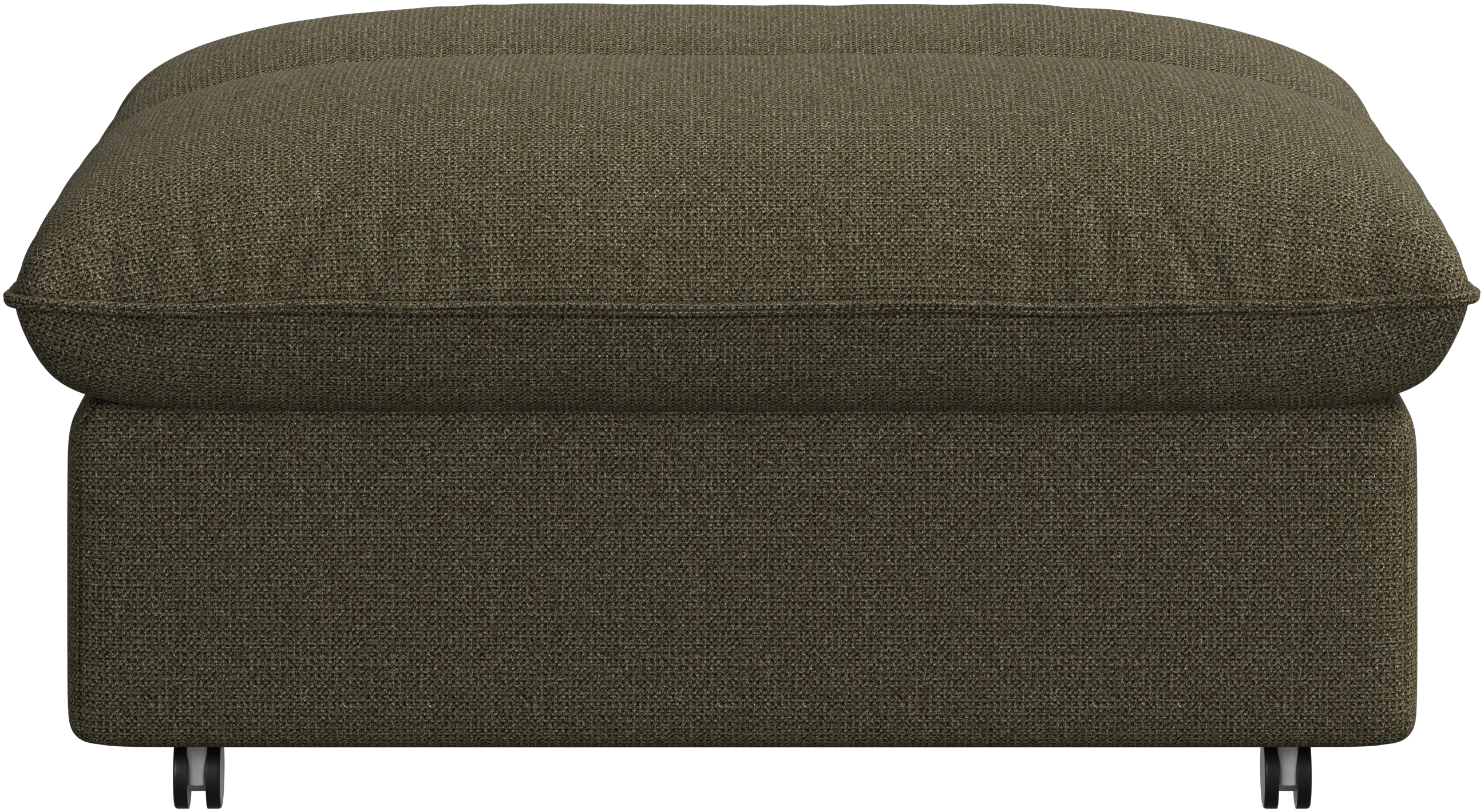 Southampton pouf on wheels with storage