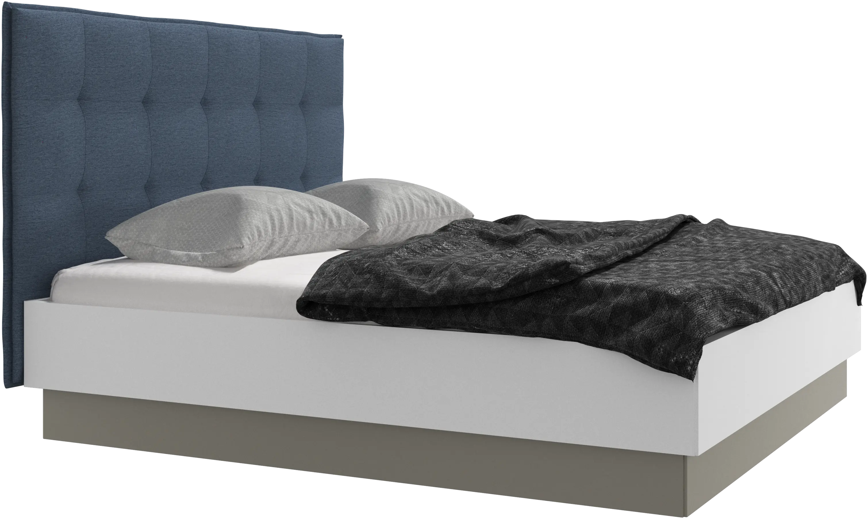 Lugano Bett mit Lattenrost und Staufach unter hochklappbarer Liegefläche, Matratze gegen Aufpreis