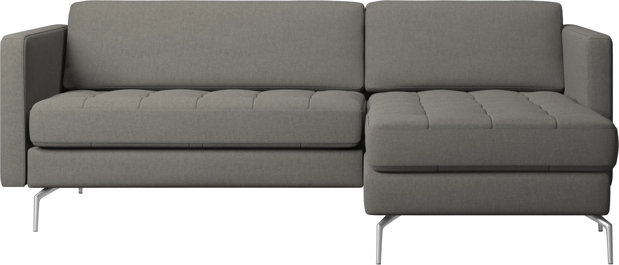 Osaka sofa with resting unit, tufted seat