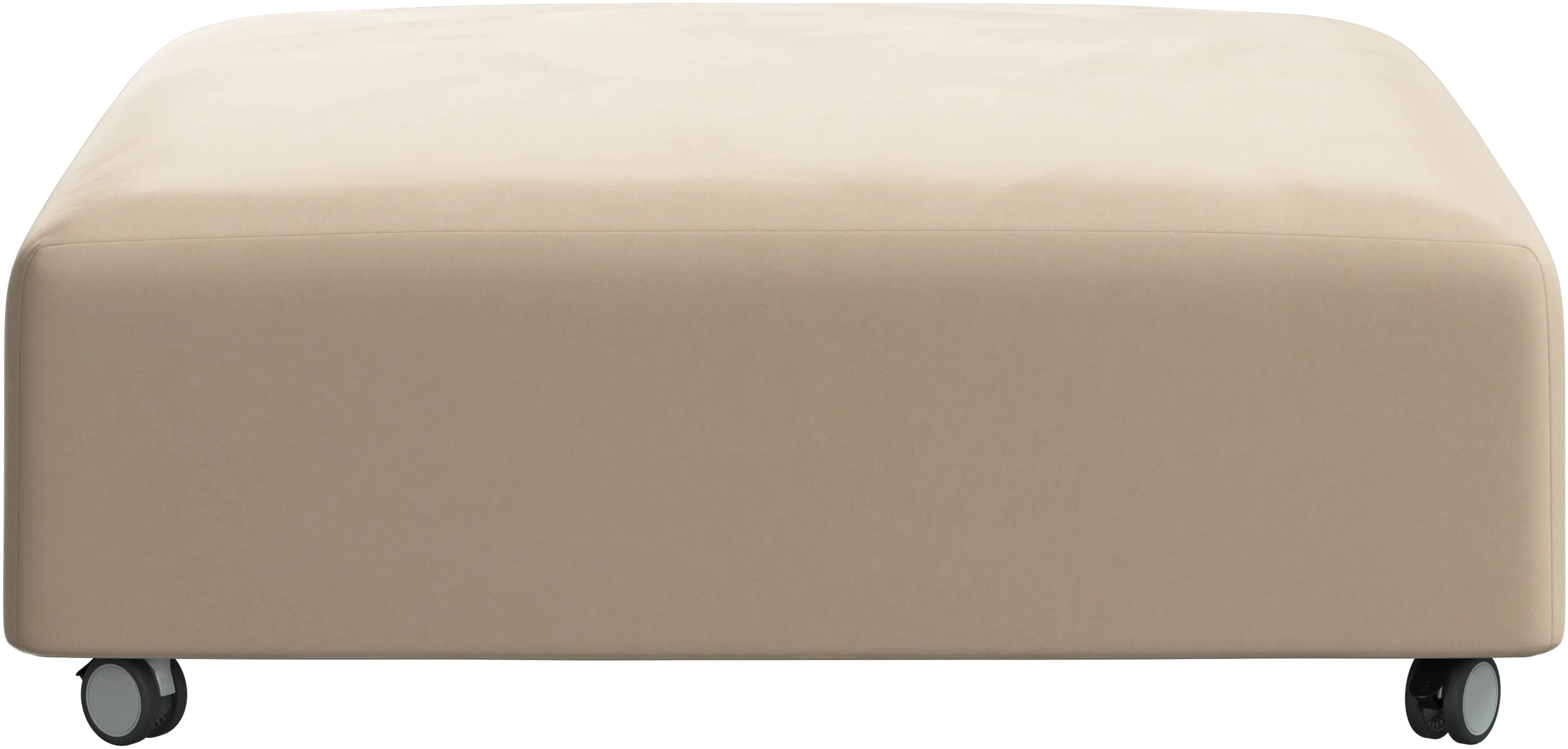 Hampton pouf on wheels