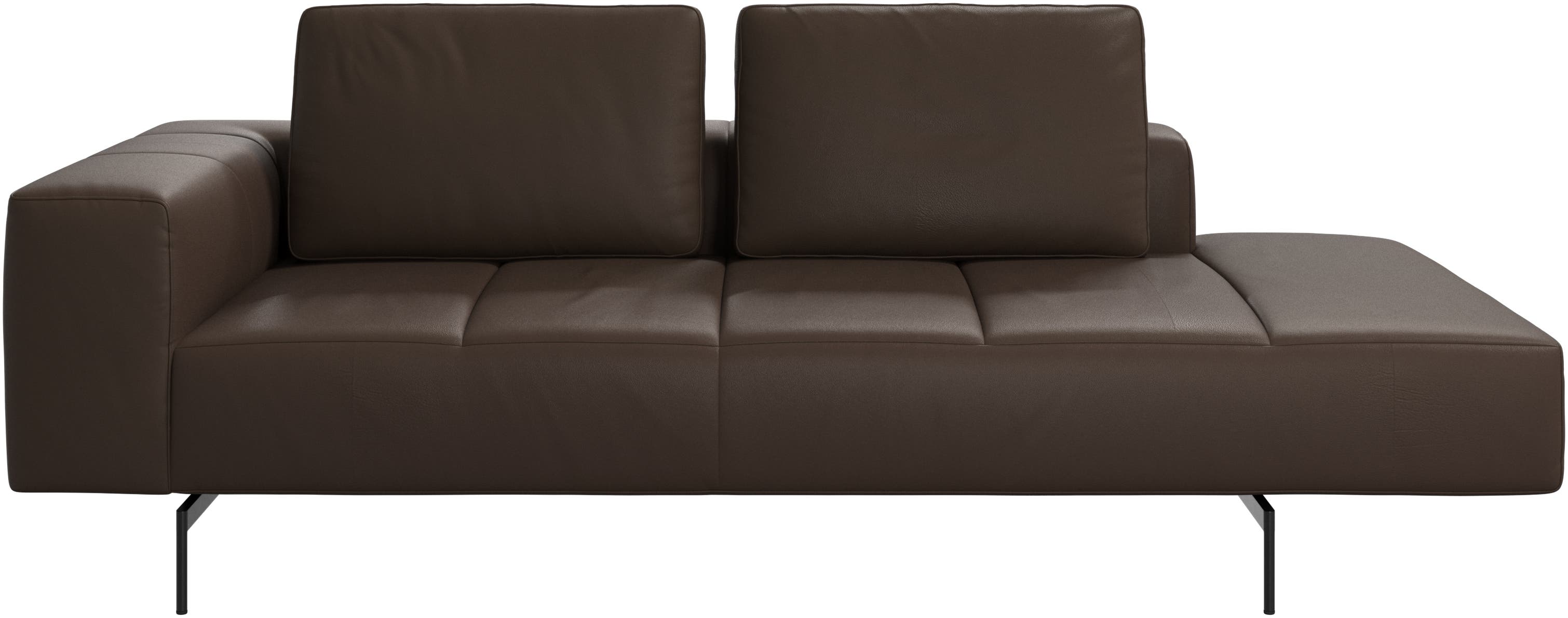 Amsterdam módulo de descanso para sofá, apoio de braço á esquerda, aberto á direita