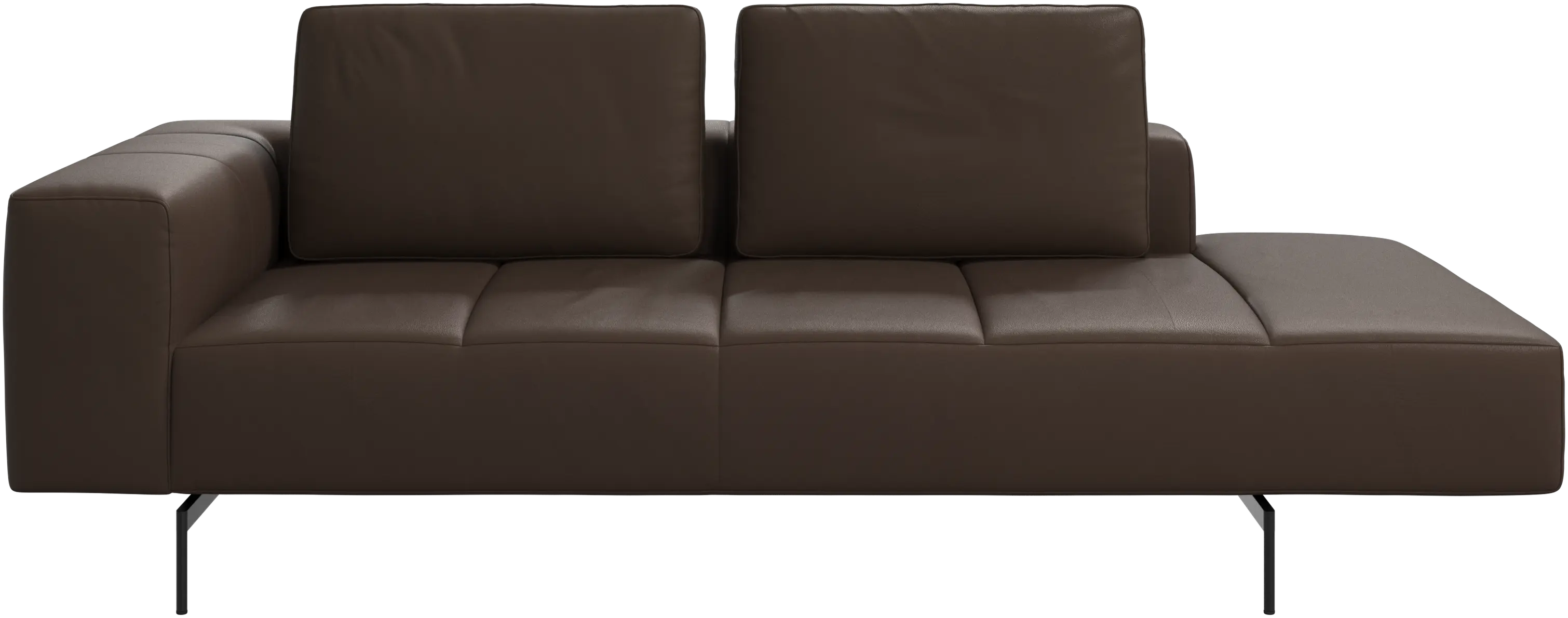 Amsterdam Sofa-Ruhemodul, Armlehne links, offenes Ende rechts