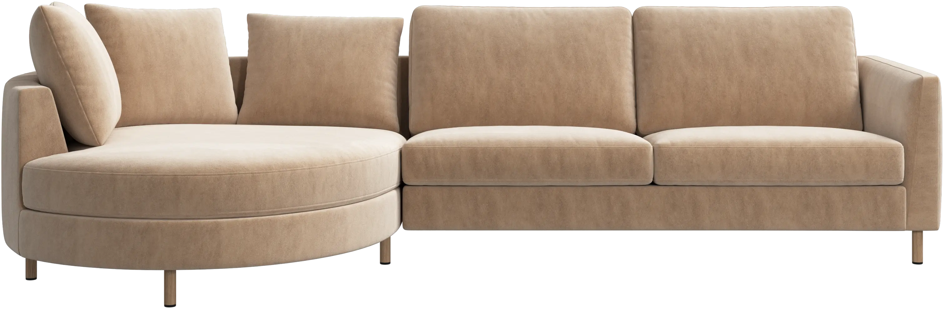Sofá Indivi con módulo chaise-longue a la izquierda