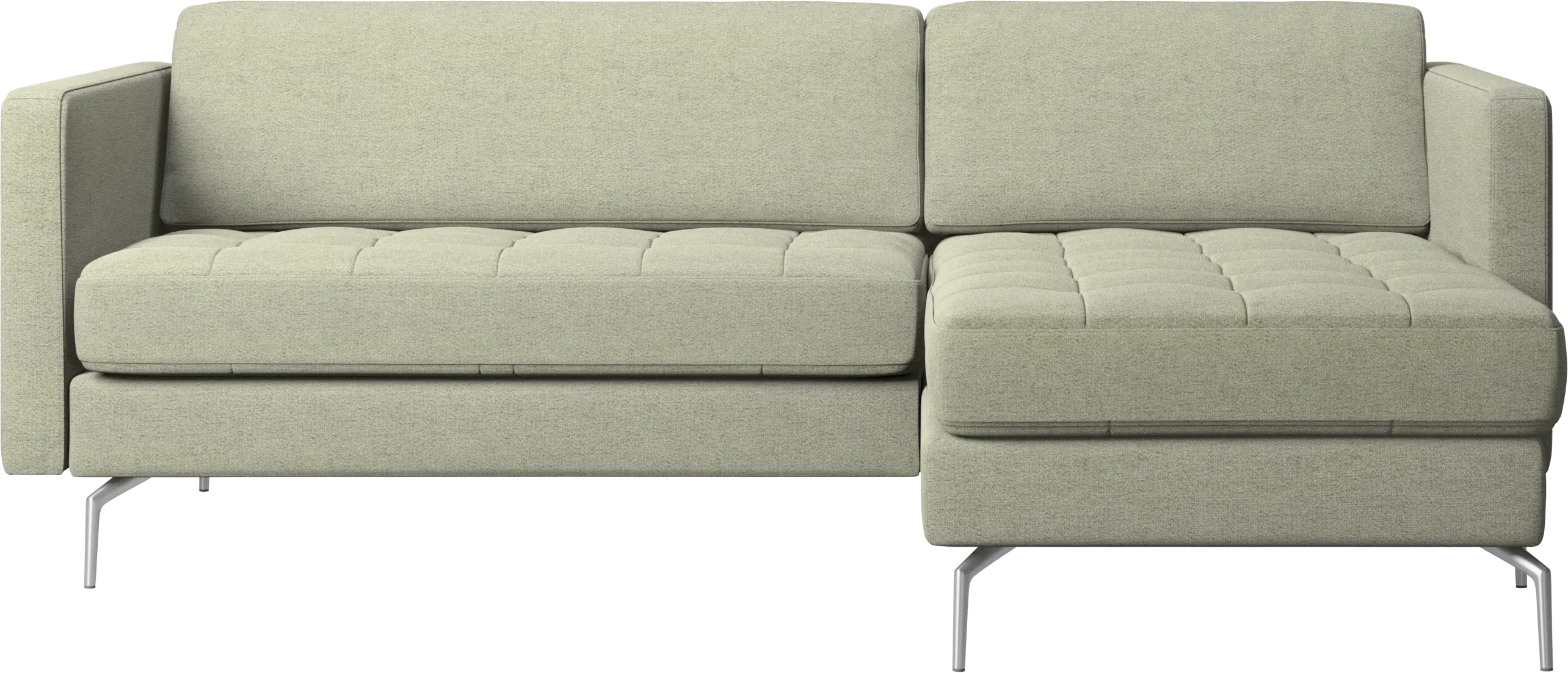 Osaka sofa with resting unit, tufted seat