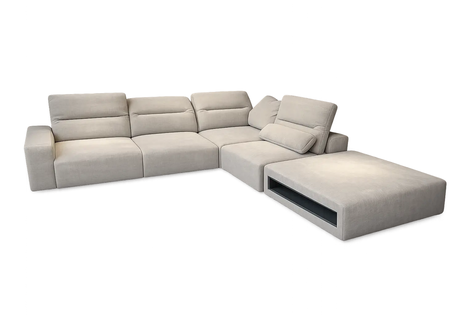 Sofas 36% OFF - Hampton corner sofa with storage and with footstool[ON SHOWROOM FLOOR] OSA08
