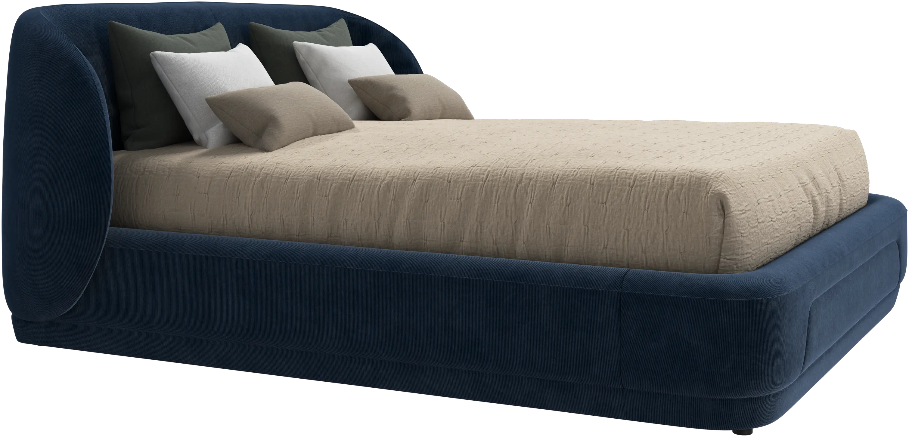 Bolzano bed with slats  - W152,5xL190cm