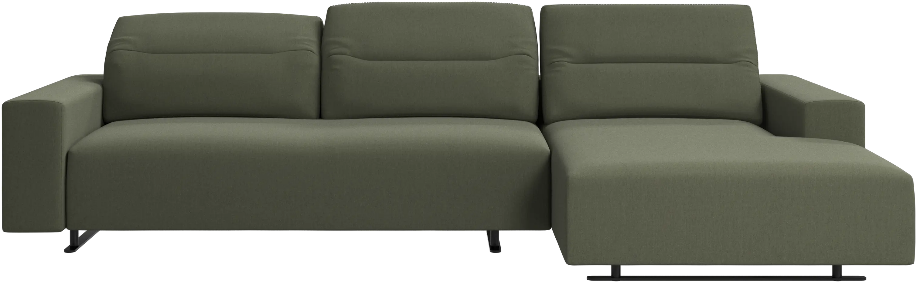 Hampton sofa with adjustable back and resting unit right side