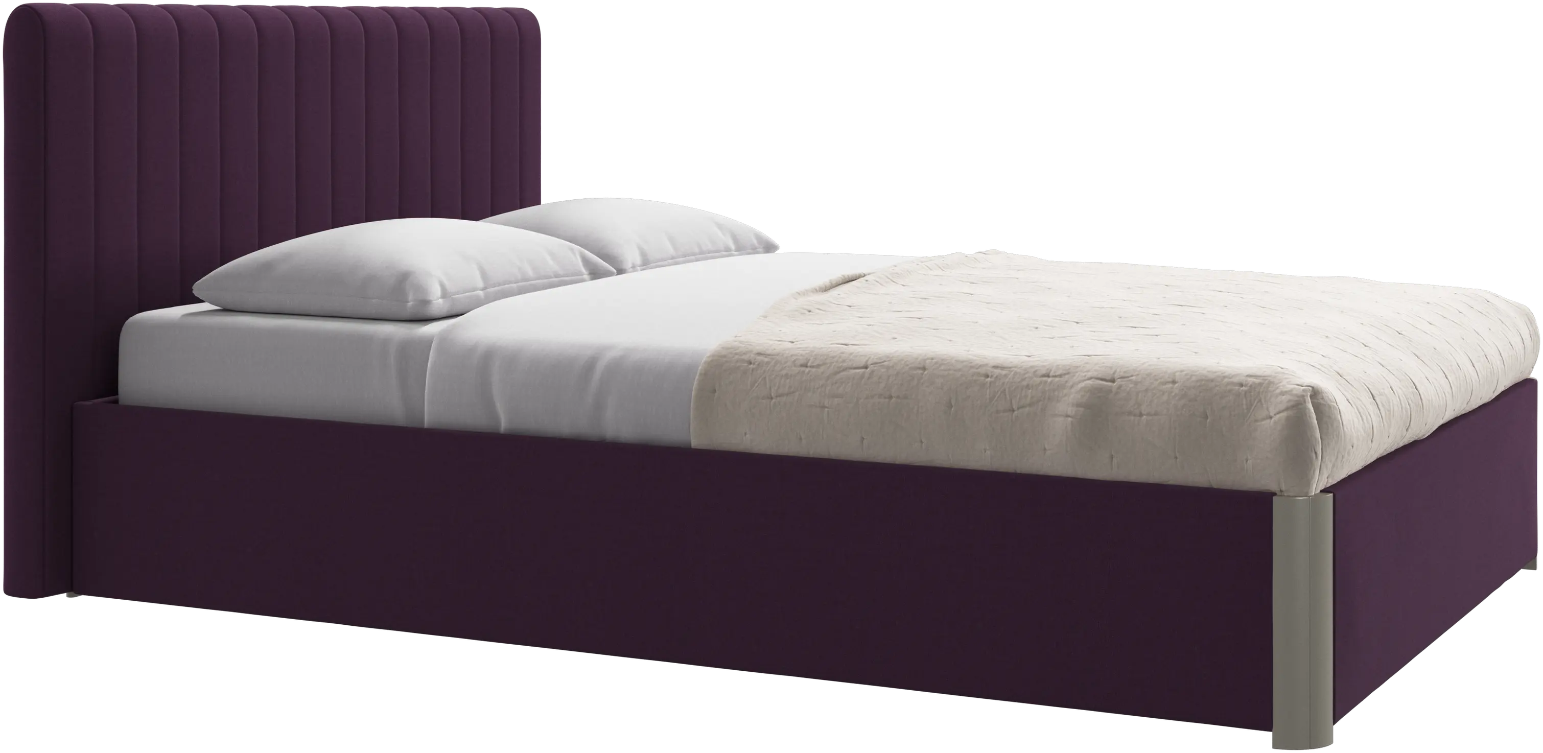 Element bed, bed-mounted headboard, with slats, excl. mattress