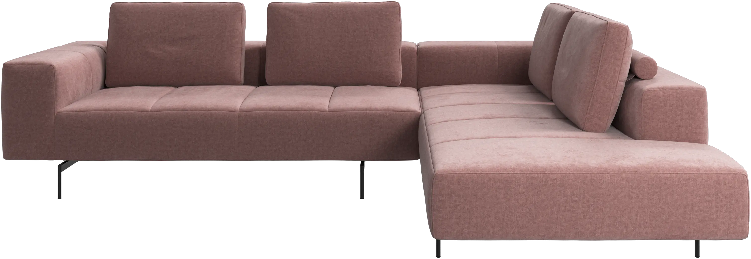 Amsterdam corner sofa with lounging unit