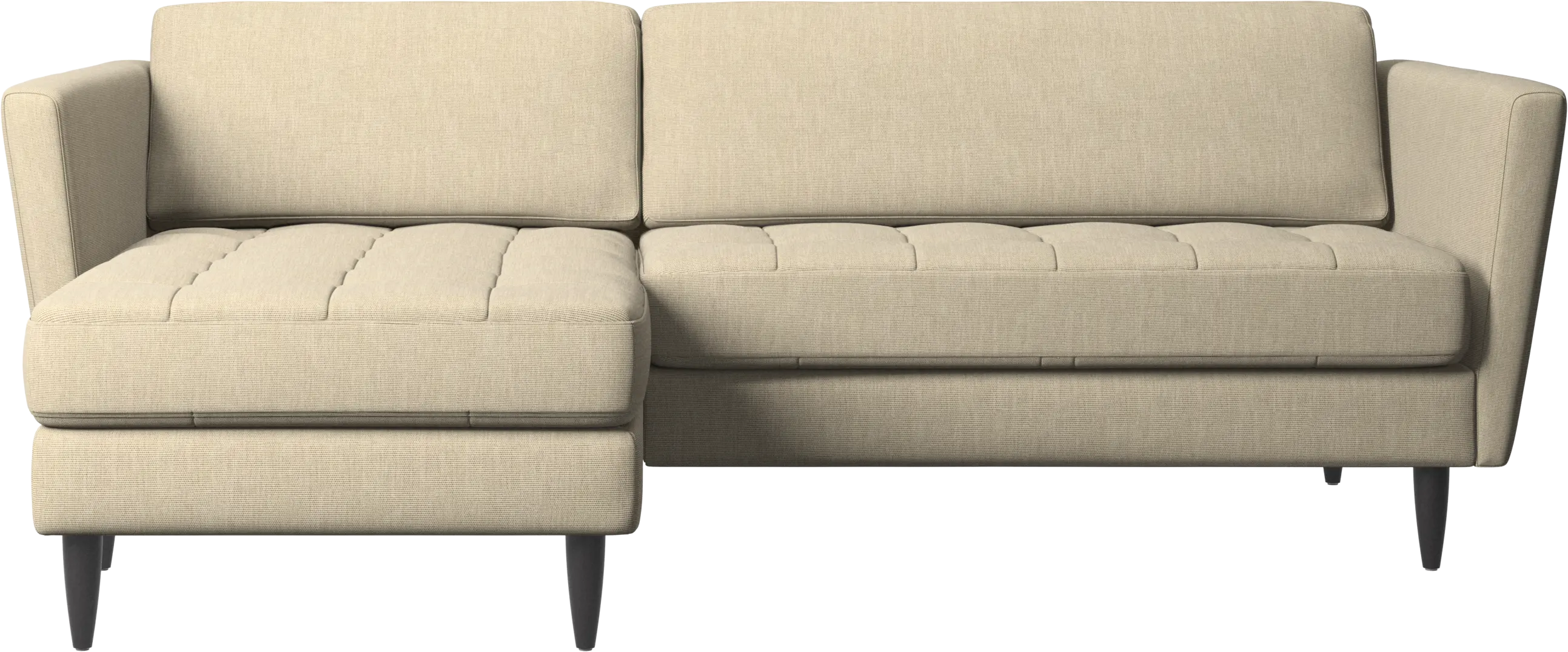 Osaka sofa with resting unit, tufted seat