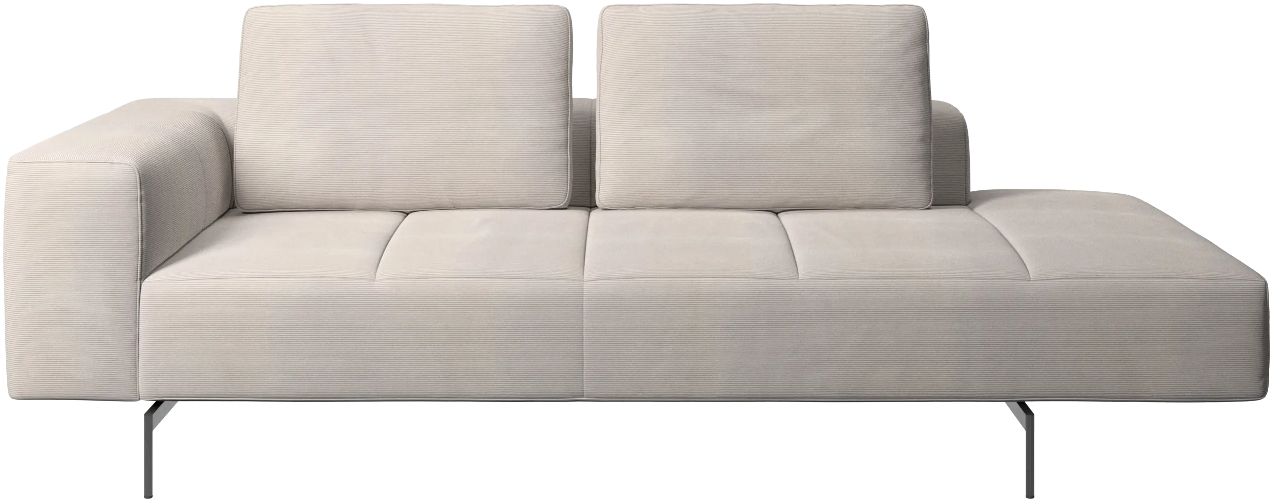 Amsterdam resting module for sofa, armrest left, open end right