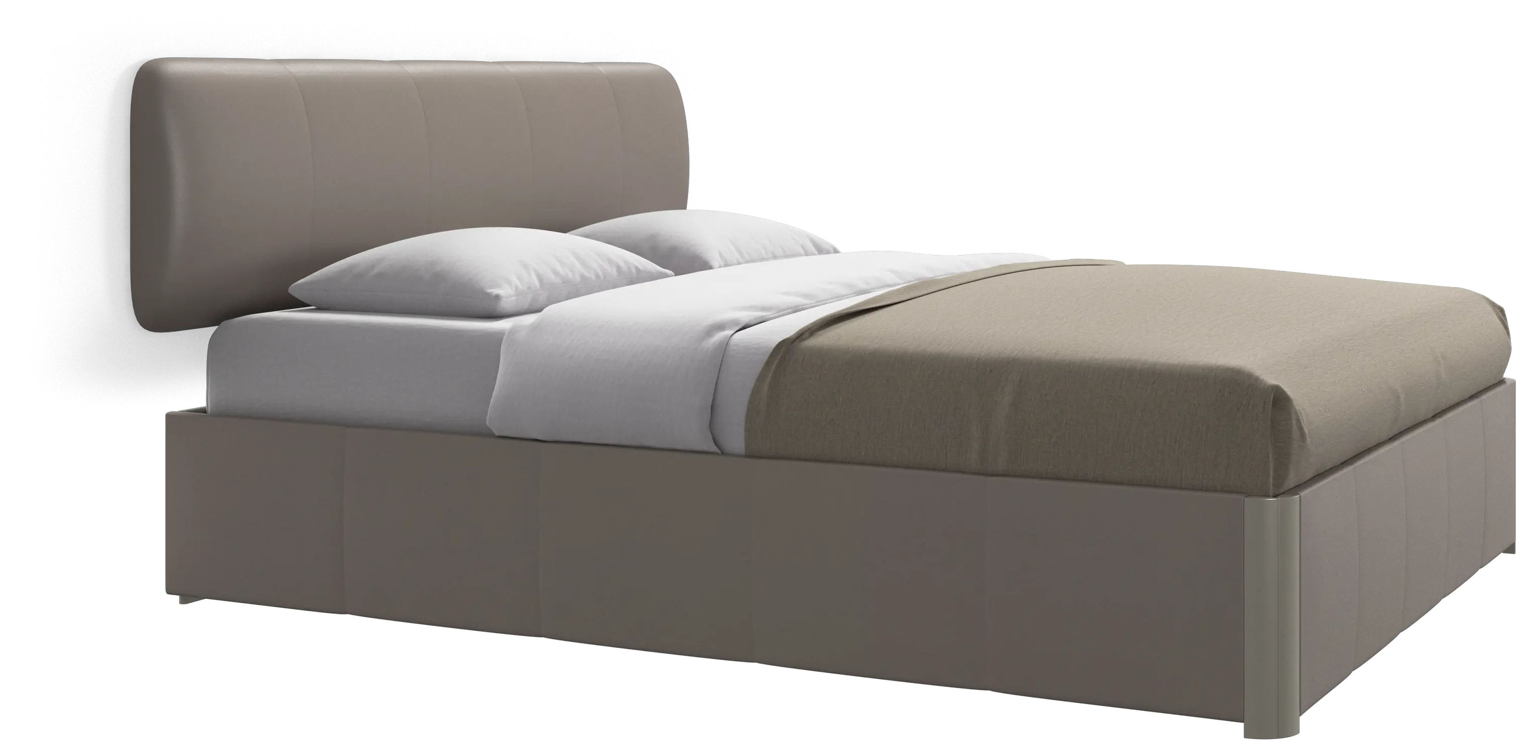 Element lit, tête de lit murale, avec lattes, excl. matelas