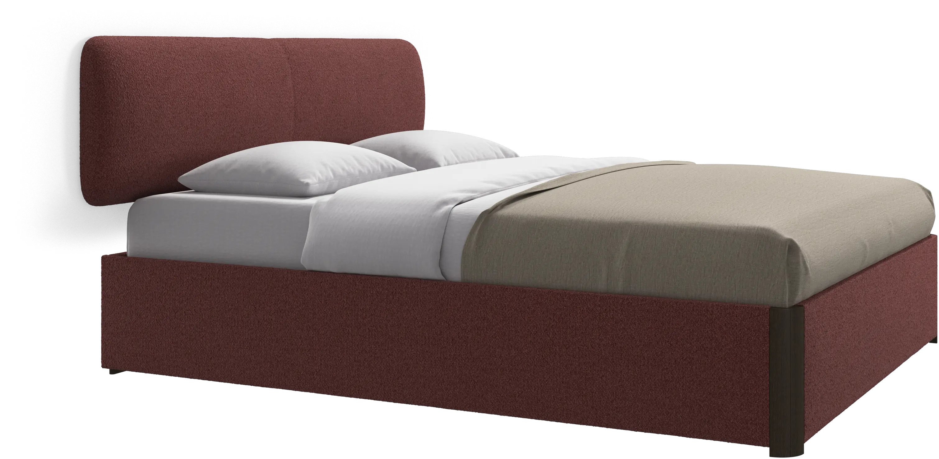 Element bed, wall-mounted headboard, with slats, excl. mattress