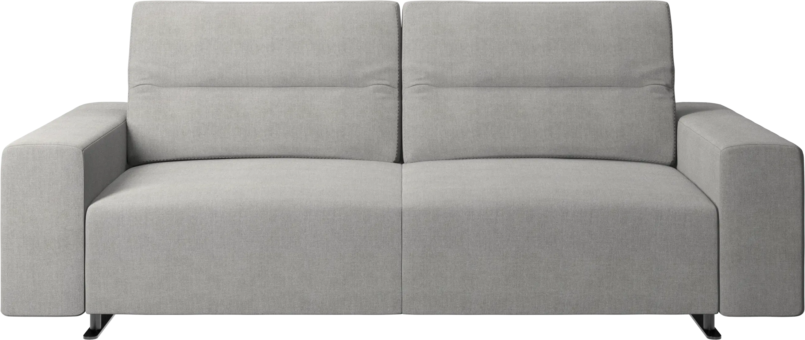 Hampton sofa with adjustable back and storage on the right side