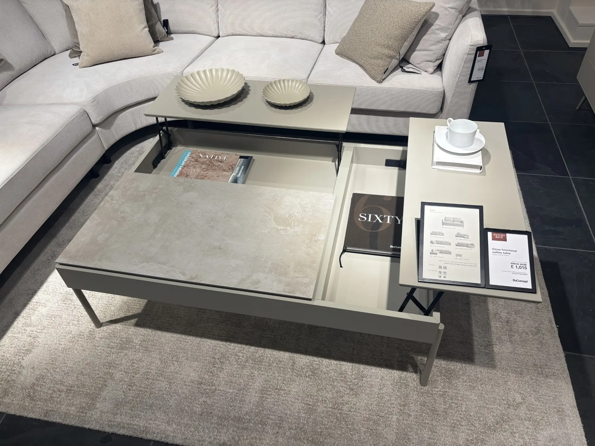 Coffee tables CHIVA COFFEE TABLE - Ash Ceramic