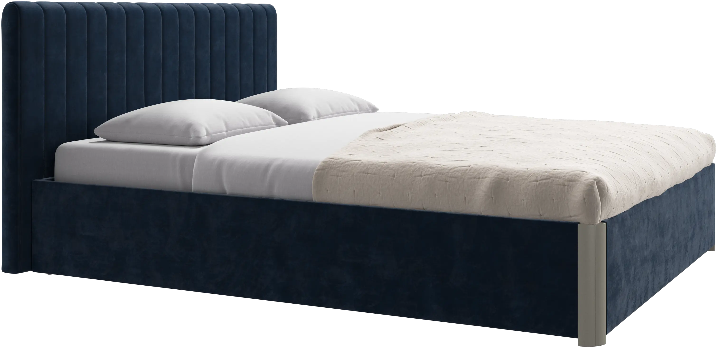 Element bed, bed-mounted headboard, without slats, excl. mattress