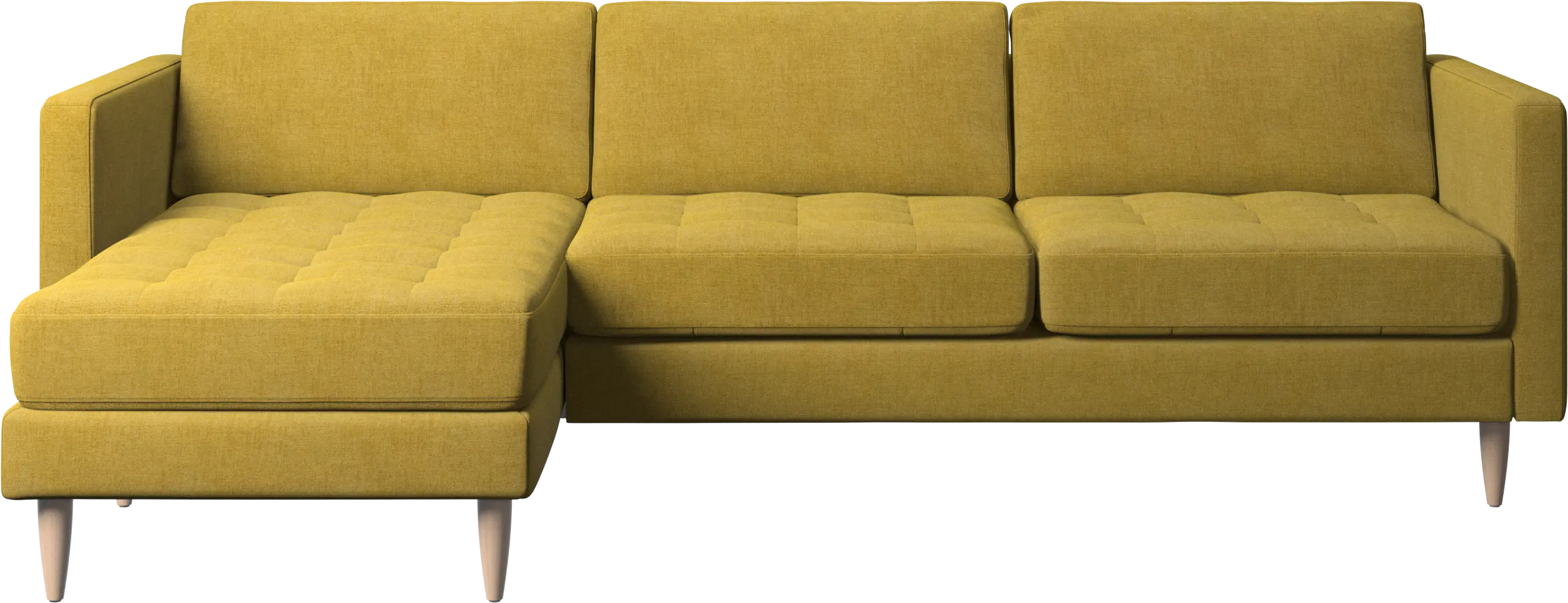 Osaka sofa with resting unit, tufted seat