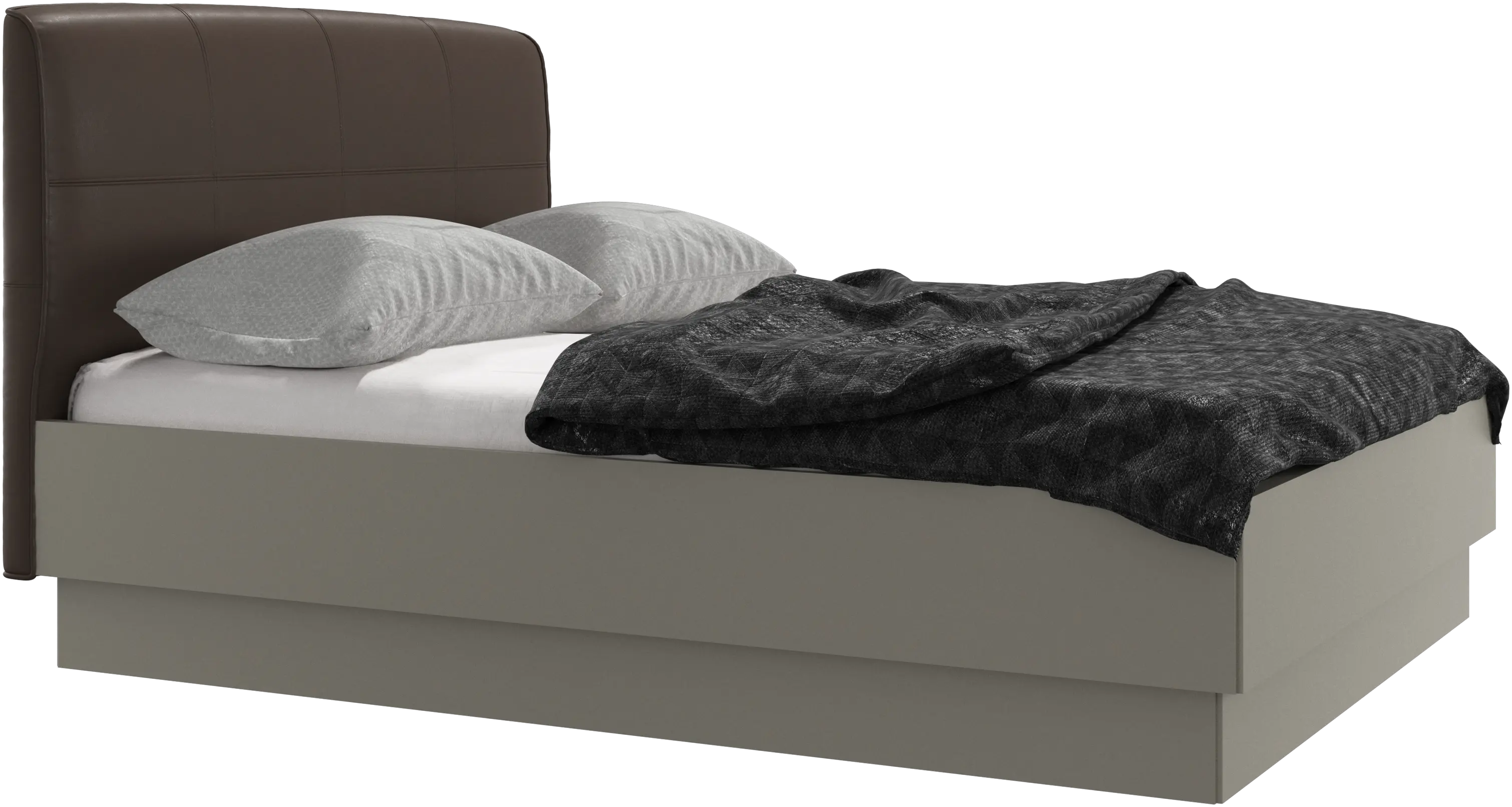 Houston, upholstered bed with storage