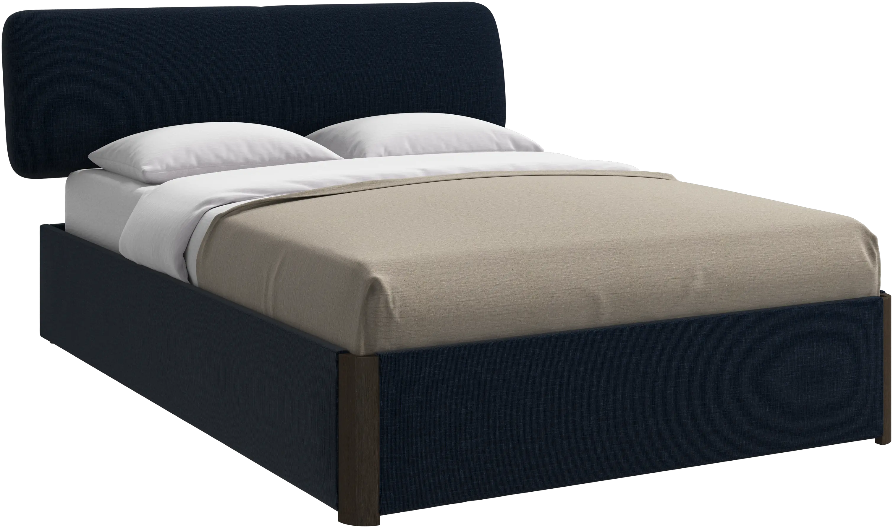 Element bed, bed-mounted headboard, with slats, excl. mattress