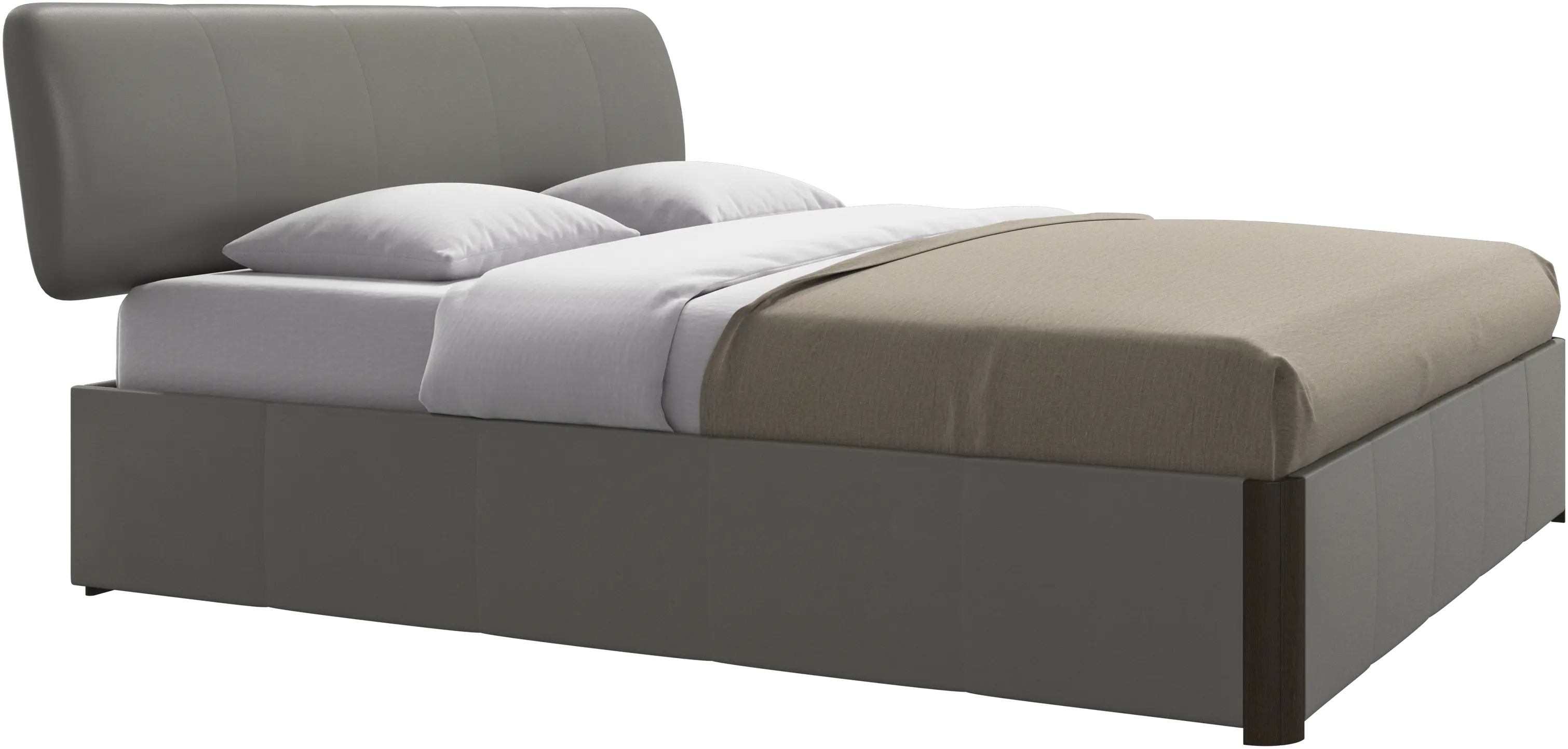 Element bed, bed-mounted headboard, with slats, excl. mattress